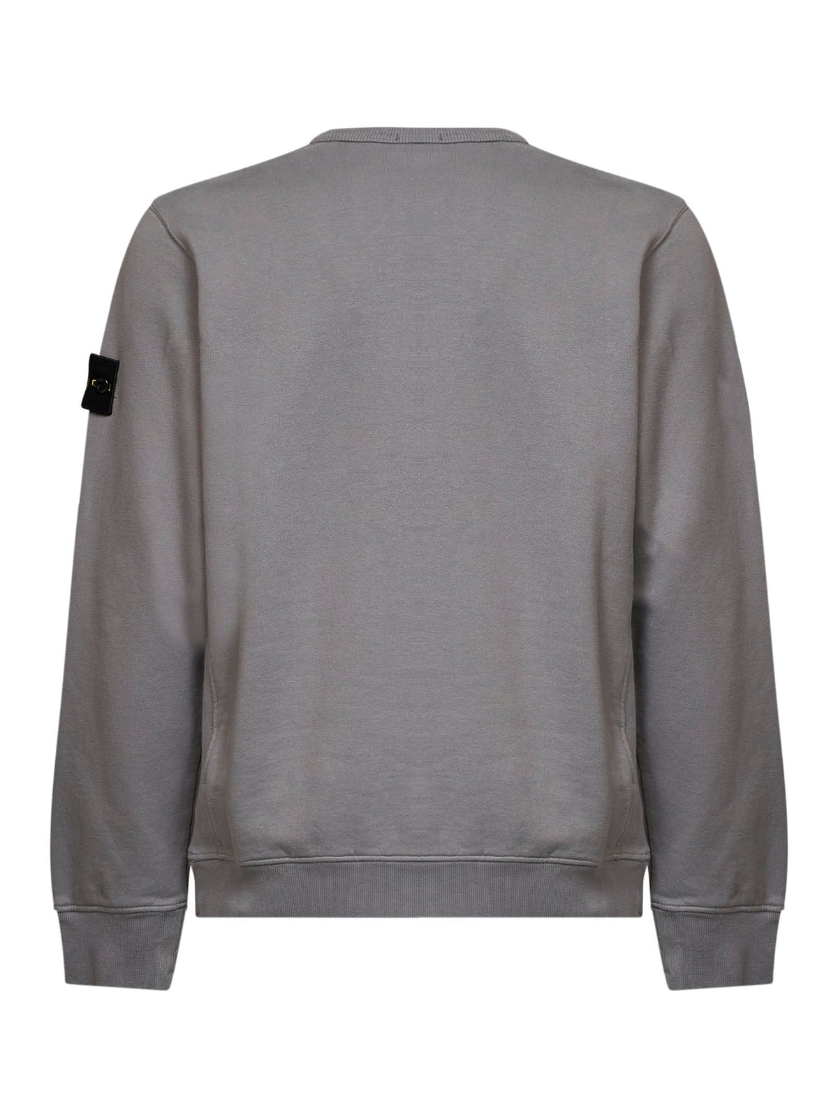 Stone Island Men Grey Organic Stretch Cotton Crewneck Sweatshirt STONE ISLAND