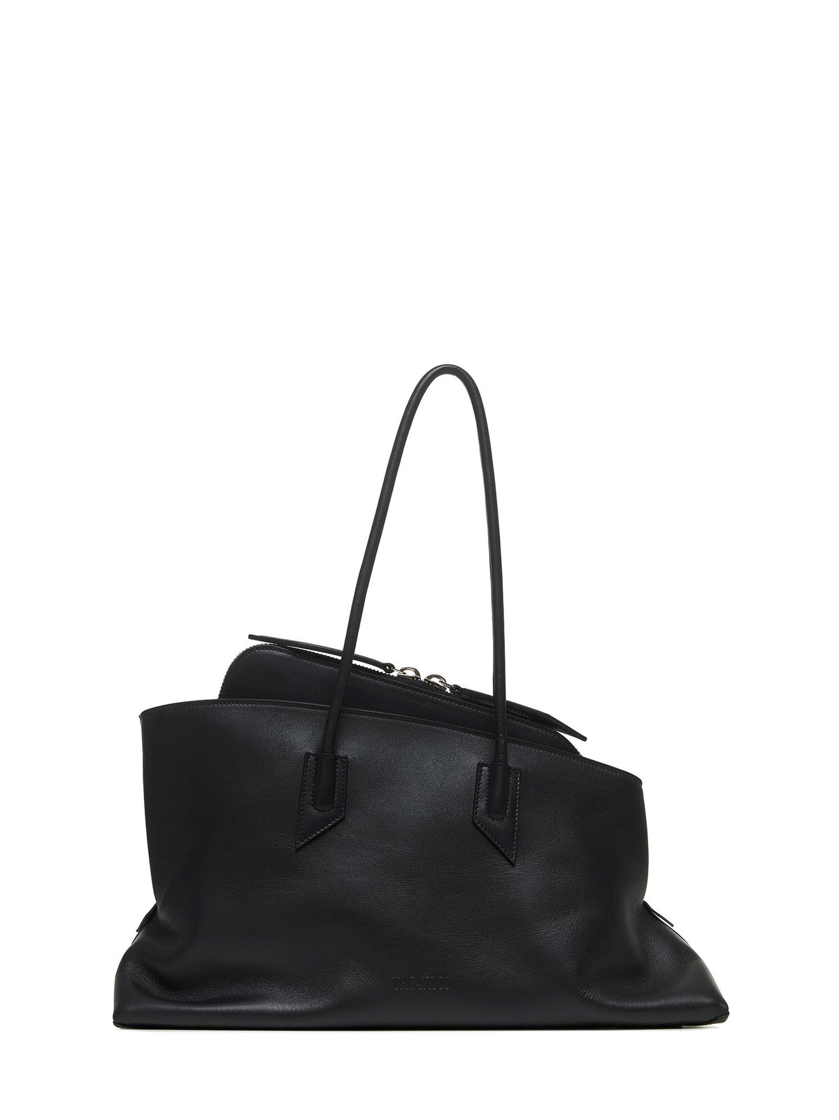 The Attico Women Black "La Passeggiata Medium" Top Handle Bag THE ATTICO