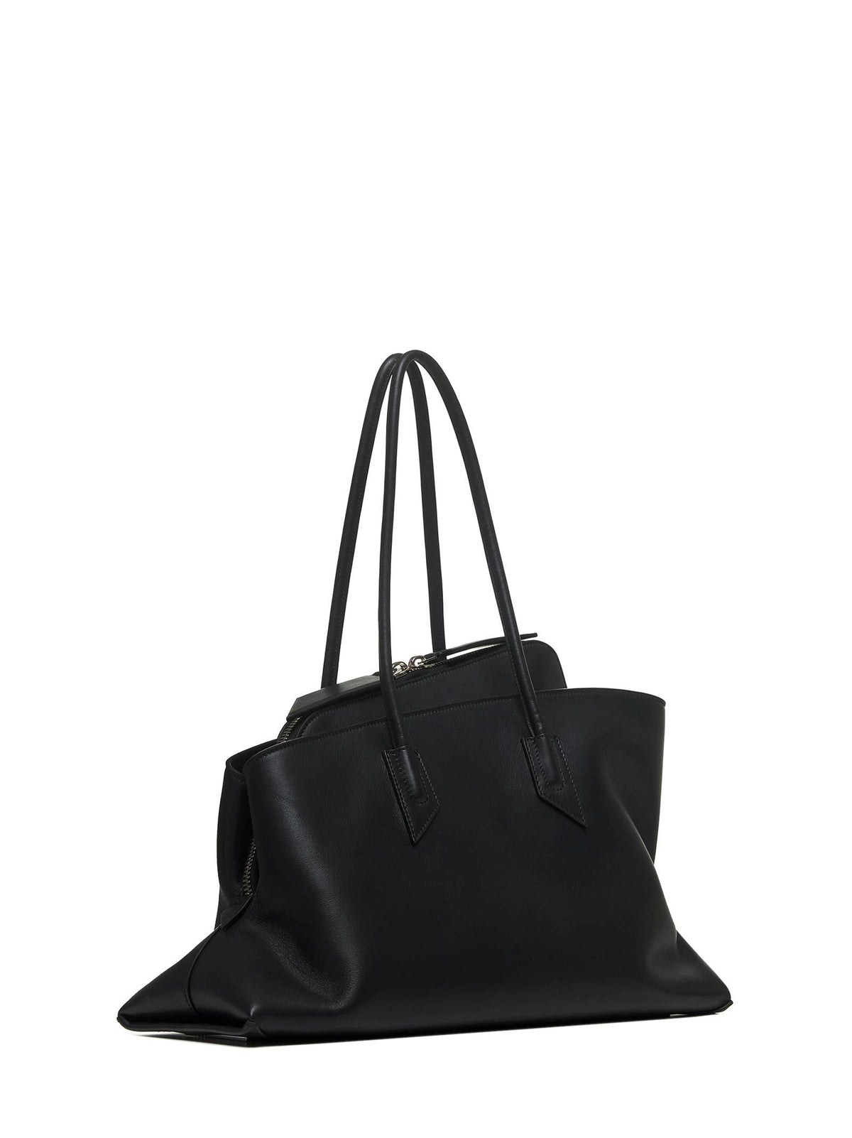The Attico Women Black "La Passeggiata Medium" Top Handle Bag THE ATTICO