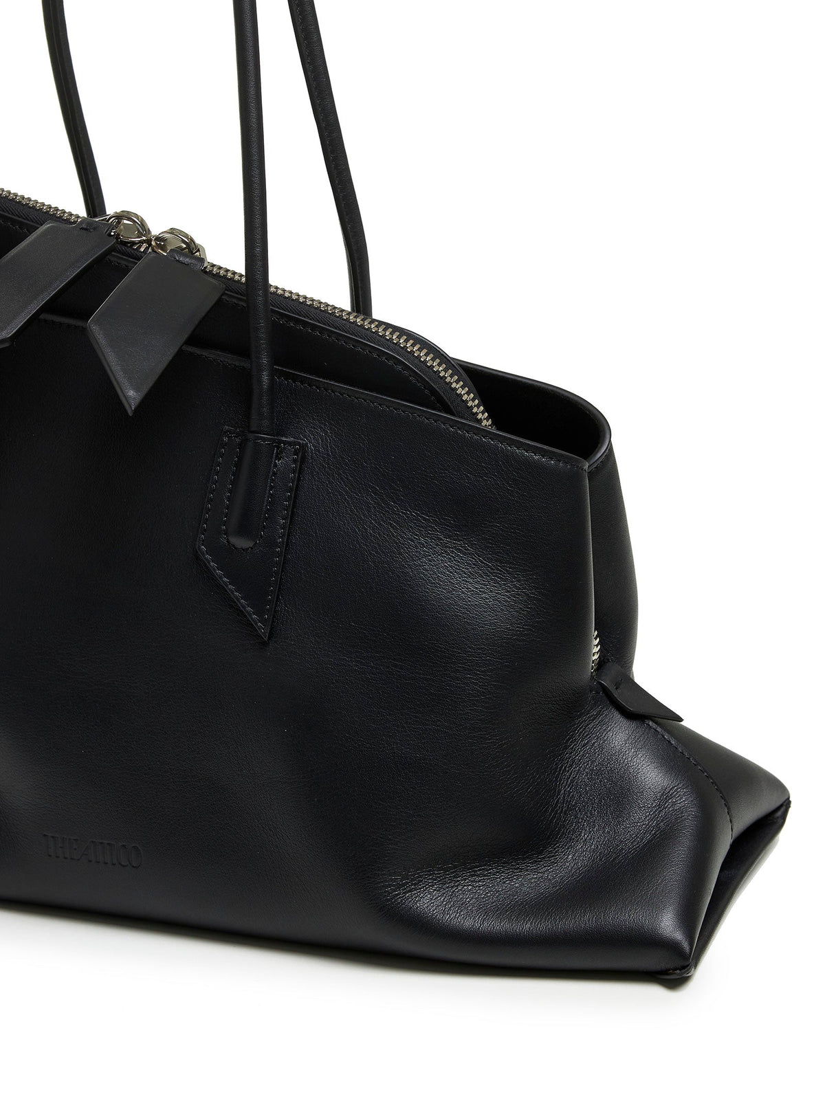 The Attico Women Black "La Passeggiata Medium" Top Handle Bag THE ATTICO
