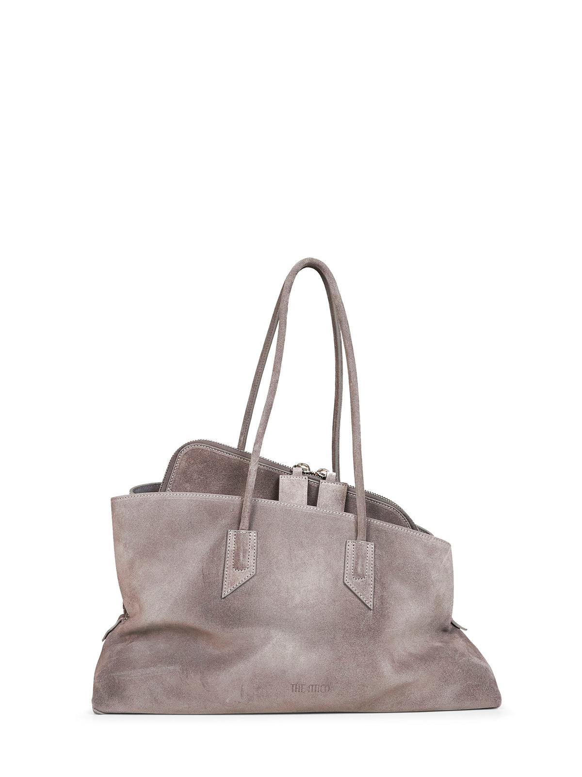 The Attico Women Dark Grey "La Passeggiata Medium" Top Handle Bag THE ATTICO