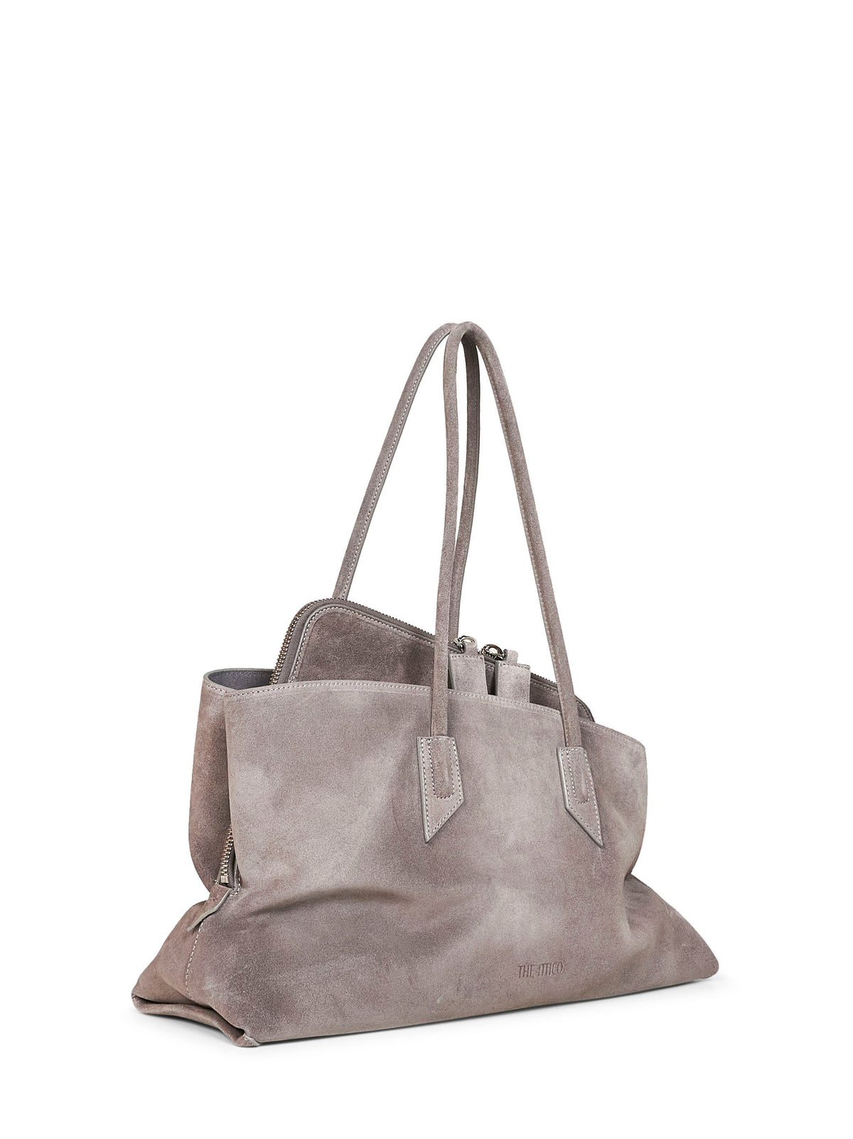 The Attico Women Dark Grey "La Passeggiata Medium" Top Handle Bag THE ATTICO