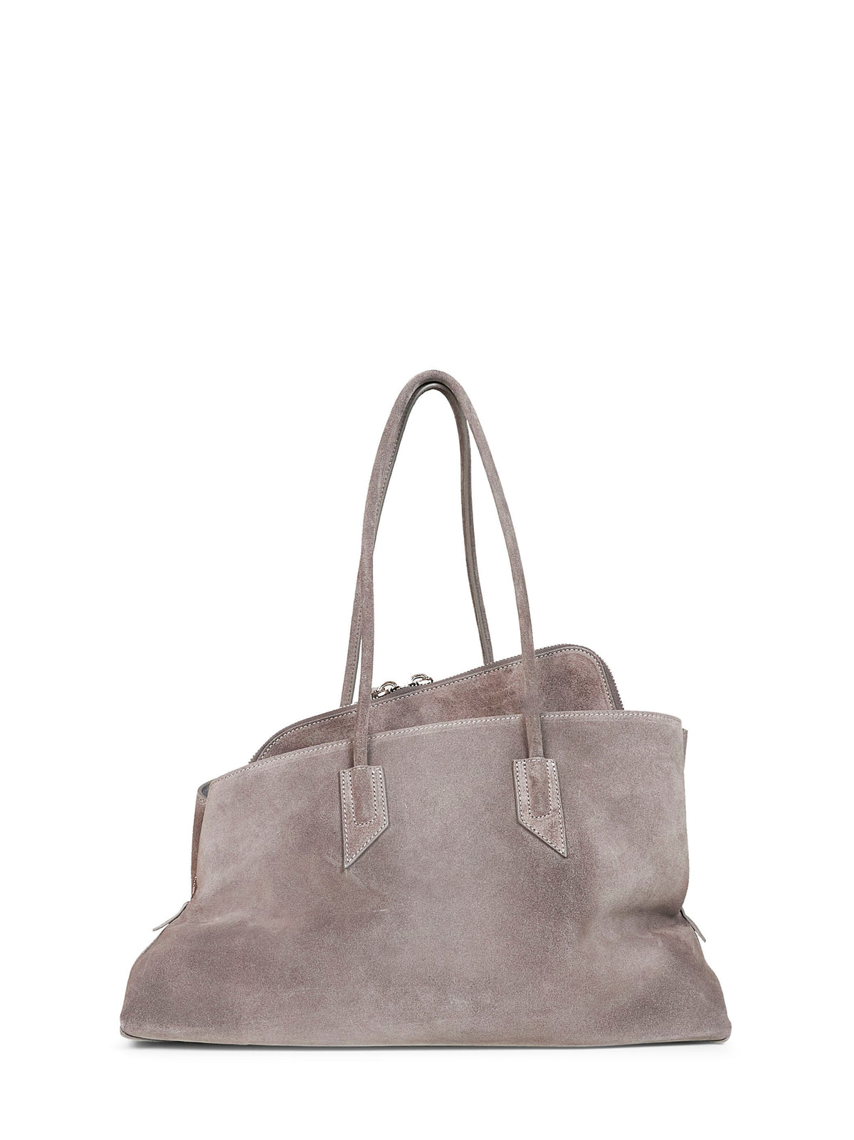 The Attico Women Dark Grey "La Passeggiata Medium" Top Handle Bag THE ATTICO