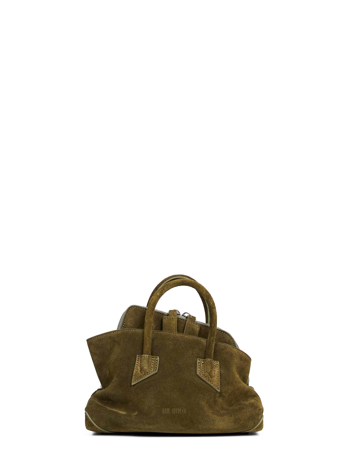 The Attico Women Khaki "La Passeggiata Mini" Top Handle Bag THE ATTICO