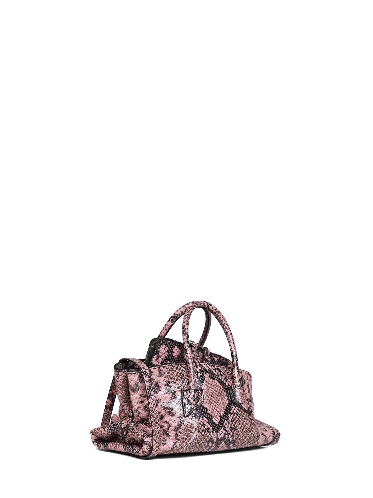 The Attico Women Black And Mauve "Superattico 10 La Passeggiata Mini" Top Handle Bag THE ATTICO