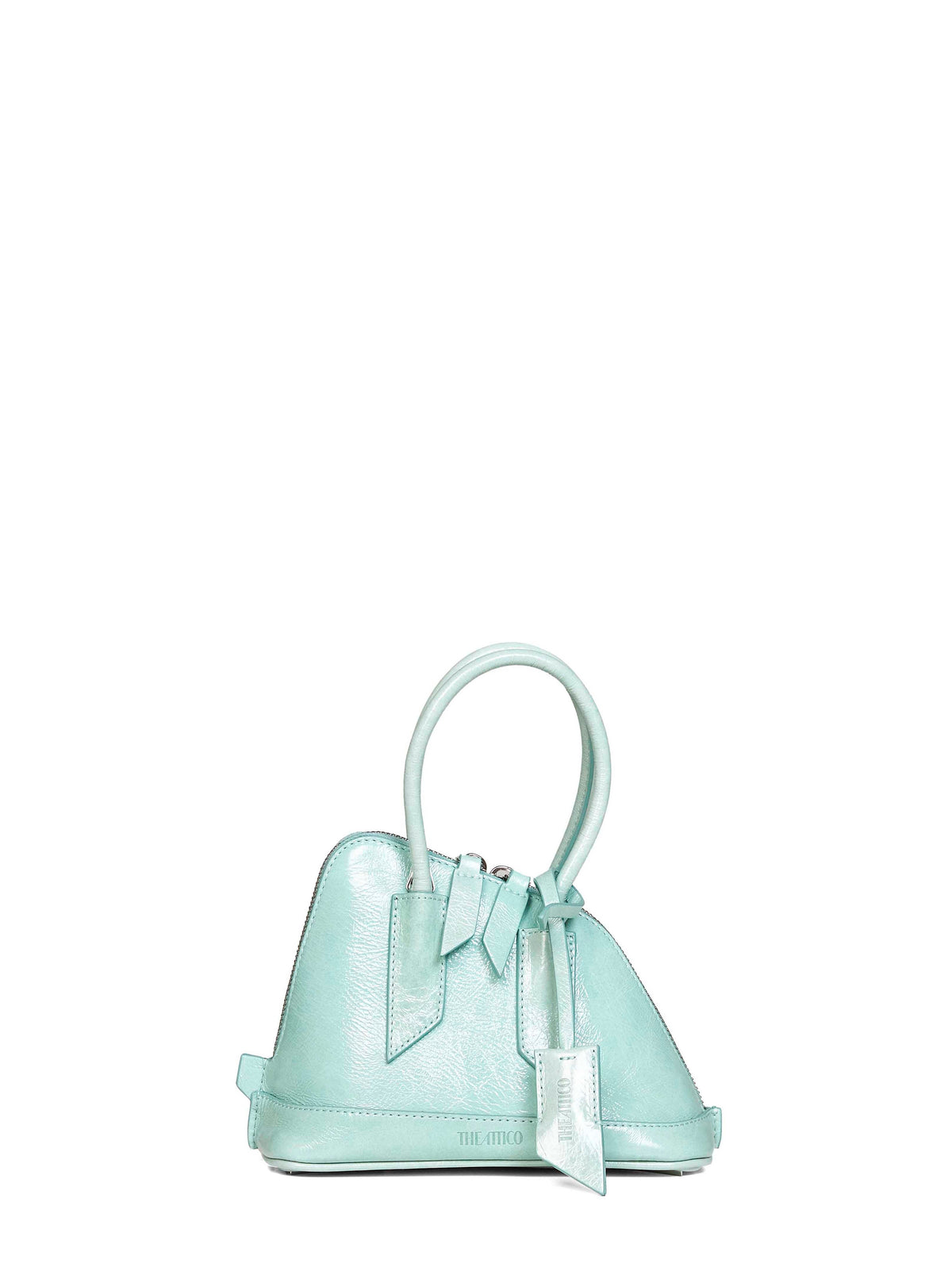 The Attico Women Aquamarine "Superattico 10 Sant Ambroeus Mini" Top Handle Bag THE ATTICO