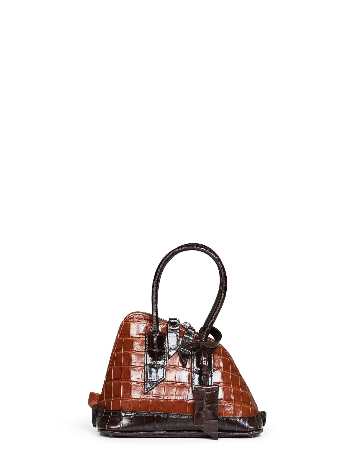 The Attico Women Brown "Superattico 10 Sant Ambroeus Mini" Top Handle Bag THE ATTICO