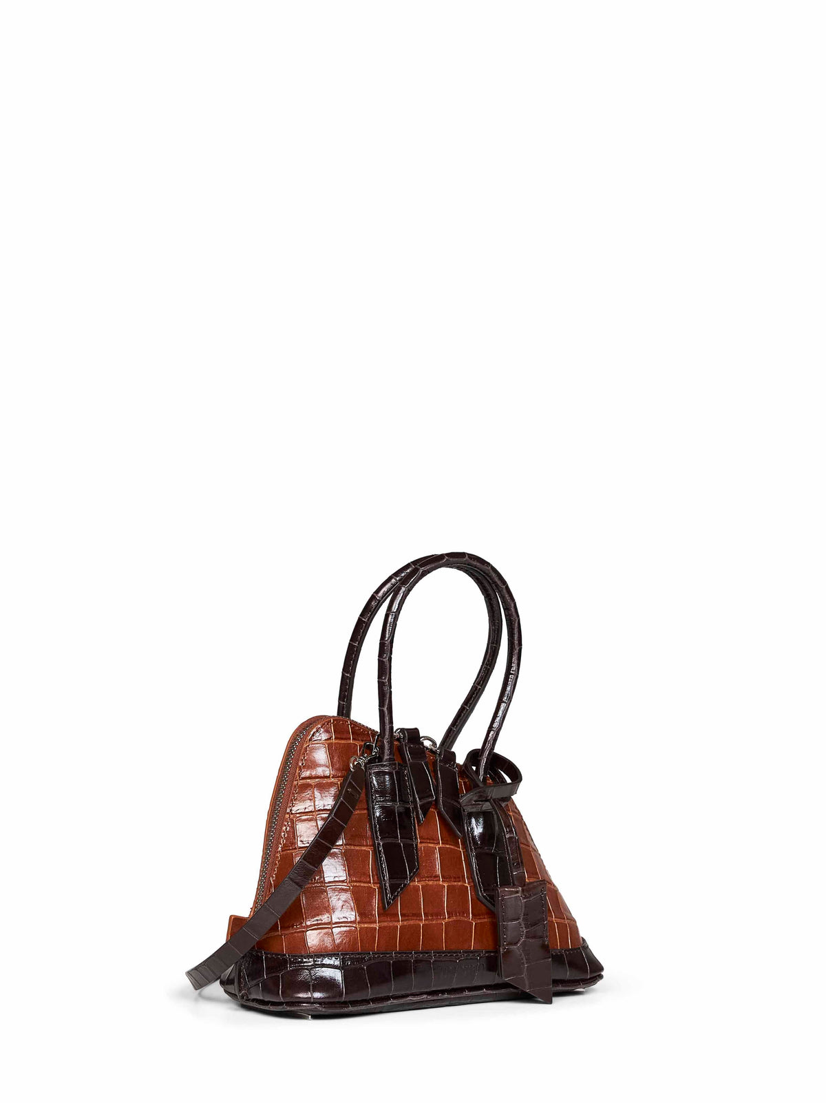 The Attico Women Brown "Superattico 10 Sant Ambroeus Mini" Top Handle Bag THE ATTICO