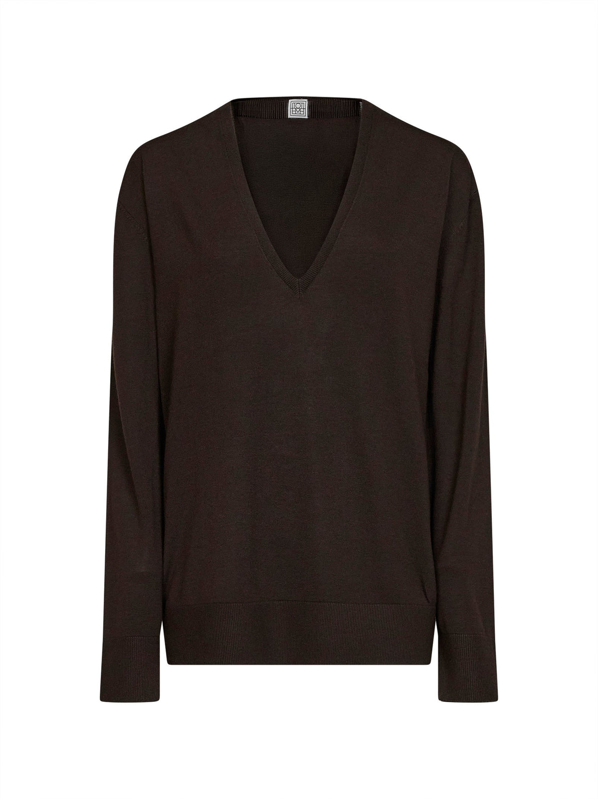 Toteme Women Fondante Lyocell And Cashmere V-Neck Sweater TOTEME