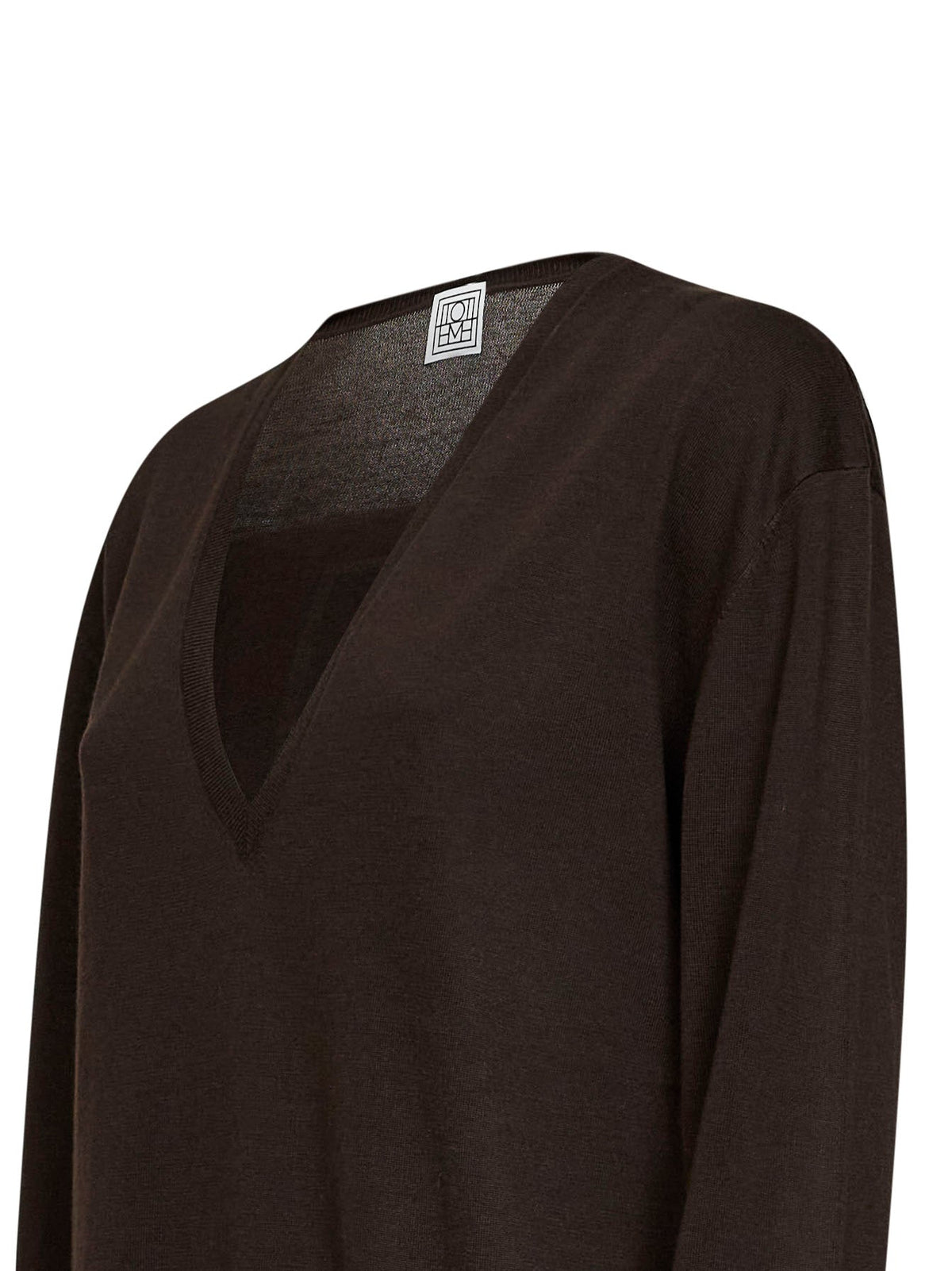 Toteme Women Fondante Lyocell And Cashmere V-Neck Sweater TOTEME