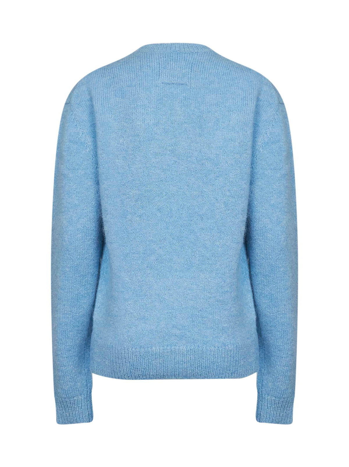Toteme Women Pale Blue Alpaca And Cotton Blend Knit Classic Sweater TOTEME