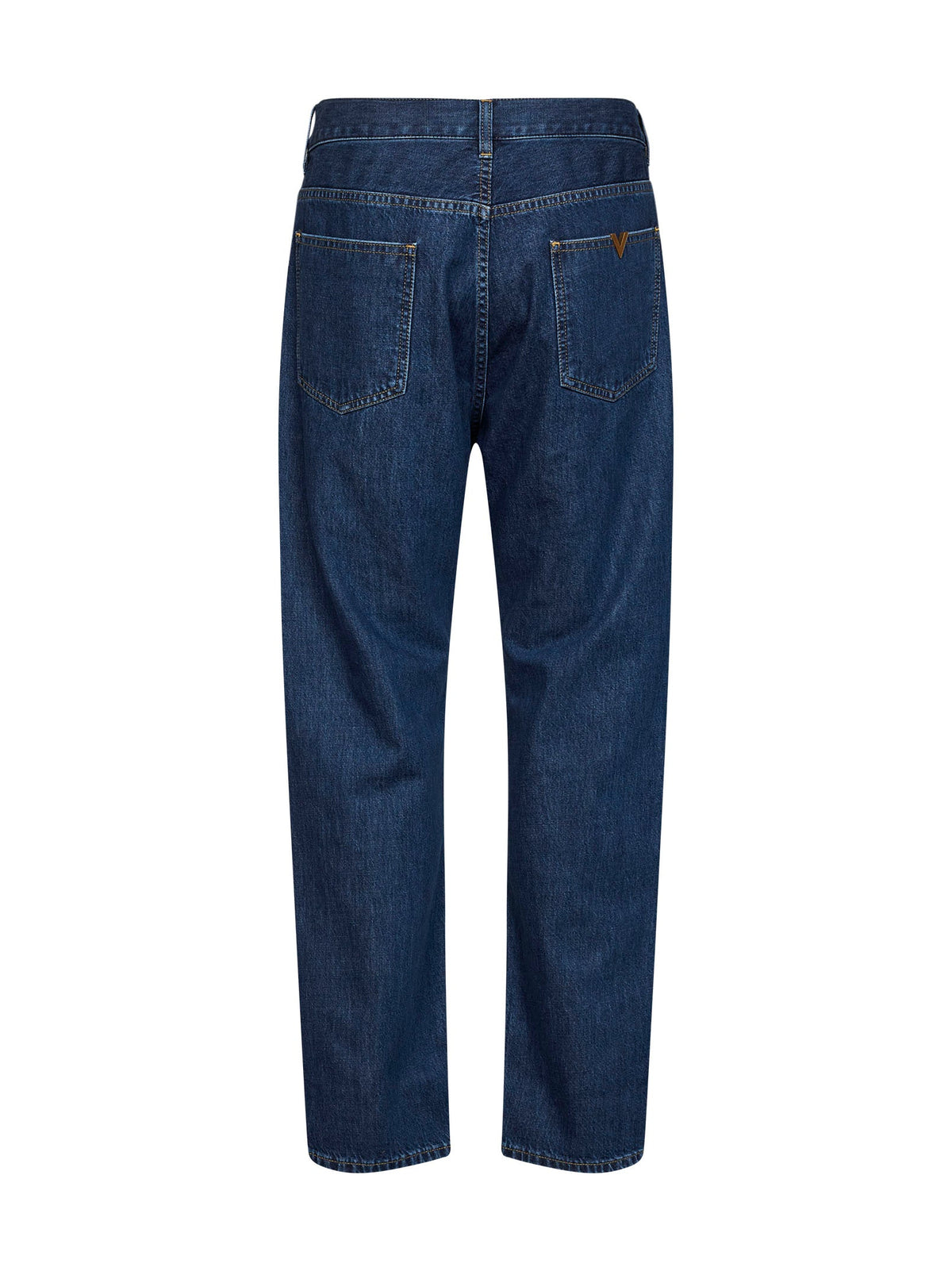 Valentino Men Medium Bue Cotton Denim Valentino Jeans With Vgold VALENTINO