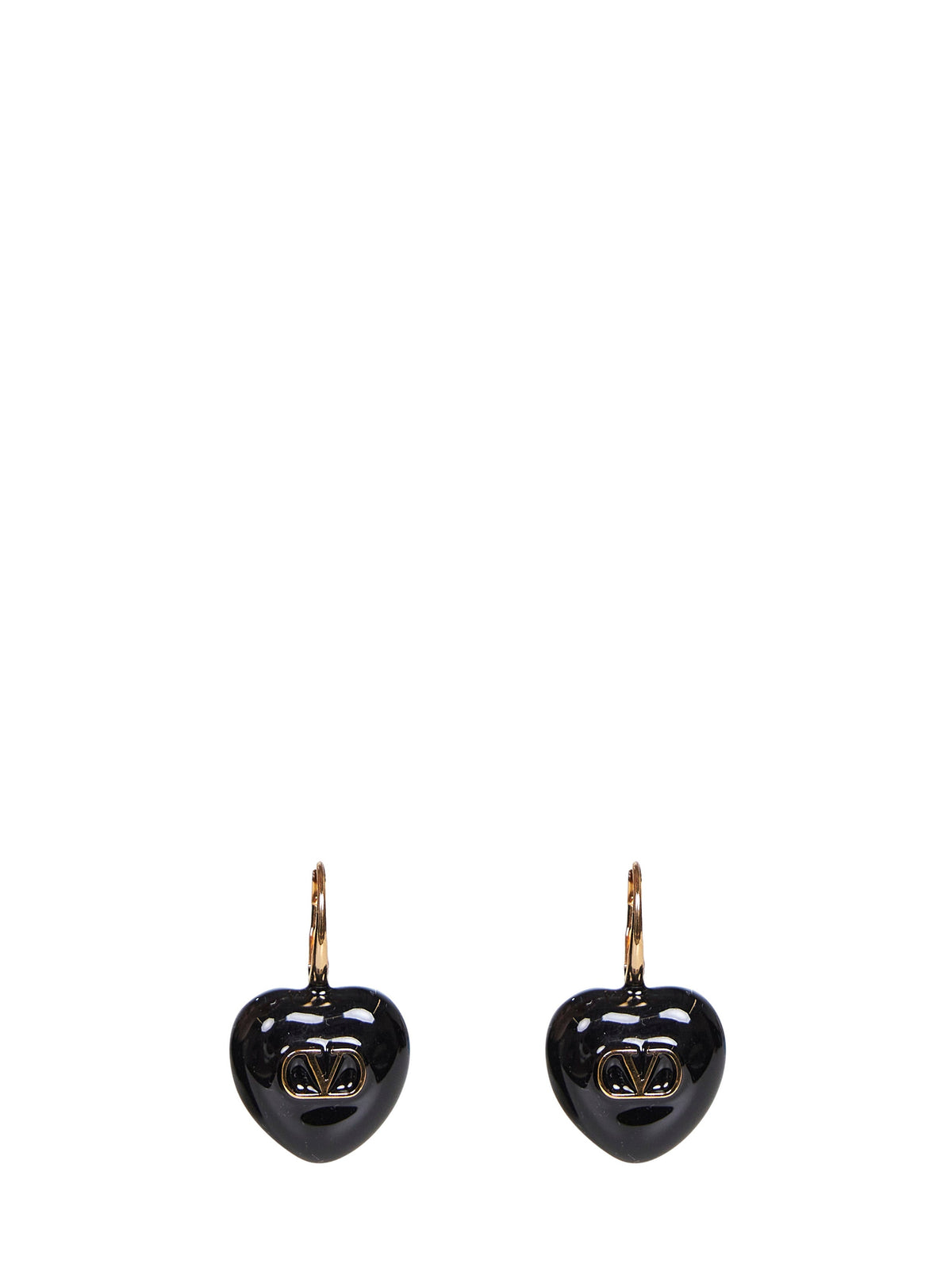 Valentino Garavani Women Metal And Enamel Coeur Royal Earrings VALENTINO GARAVANI