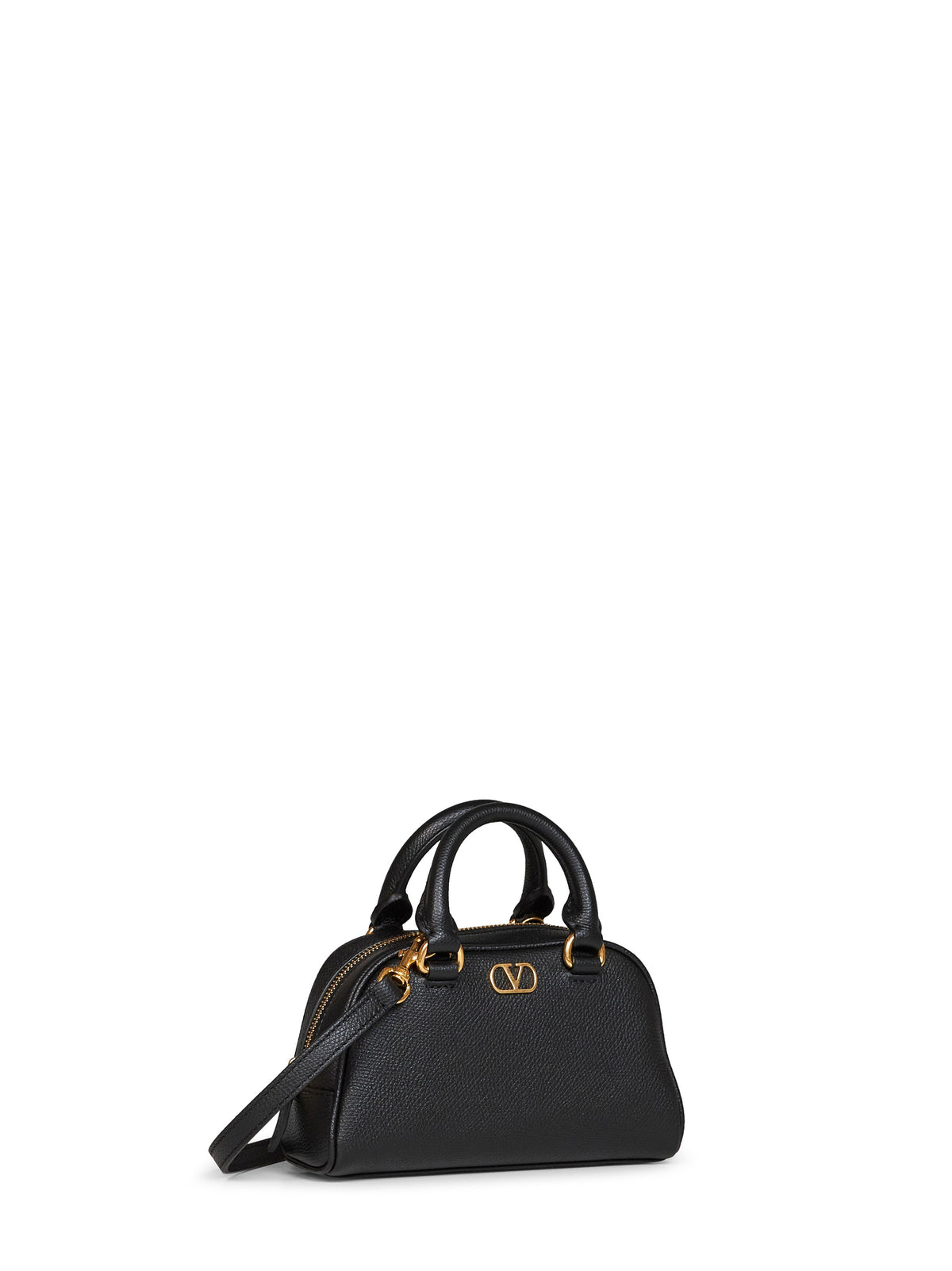 Valentino Garavani Women Black Vlogo Signature Mini Dome Bag VALENTINO GARAVANI