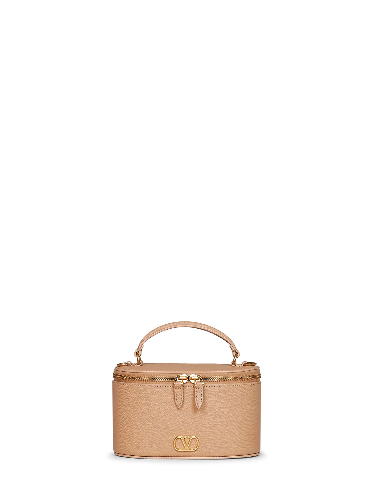 Valentino Garavani Women Rose Sand Vlogo Signature Mini Vanity Bag VALENTINO GARAVANI