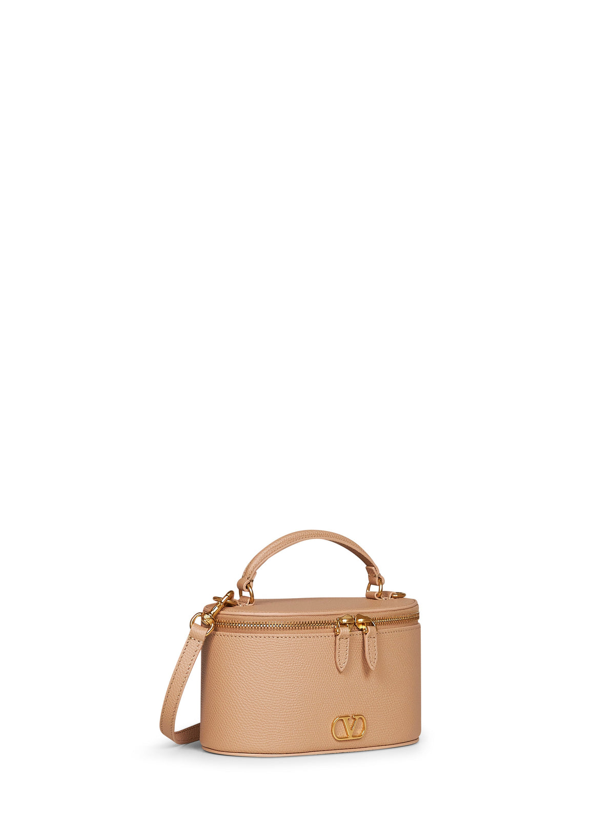 Valentino Garavani Women Rose Sand Vlogo Signature Mini Vanity Bag VALENTINO GARAVANI