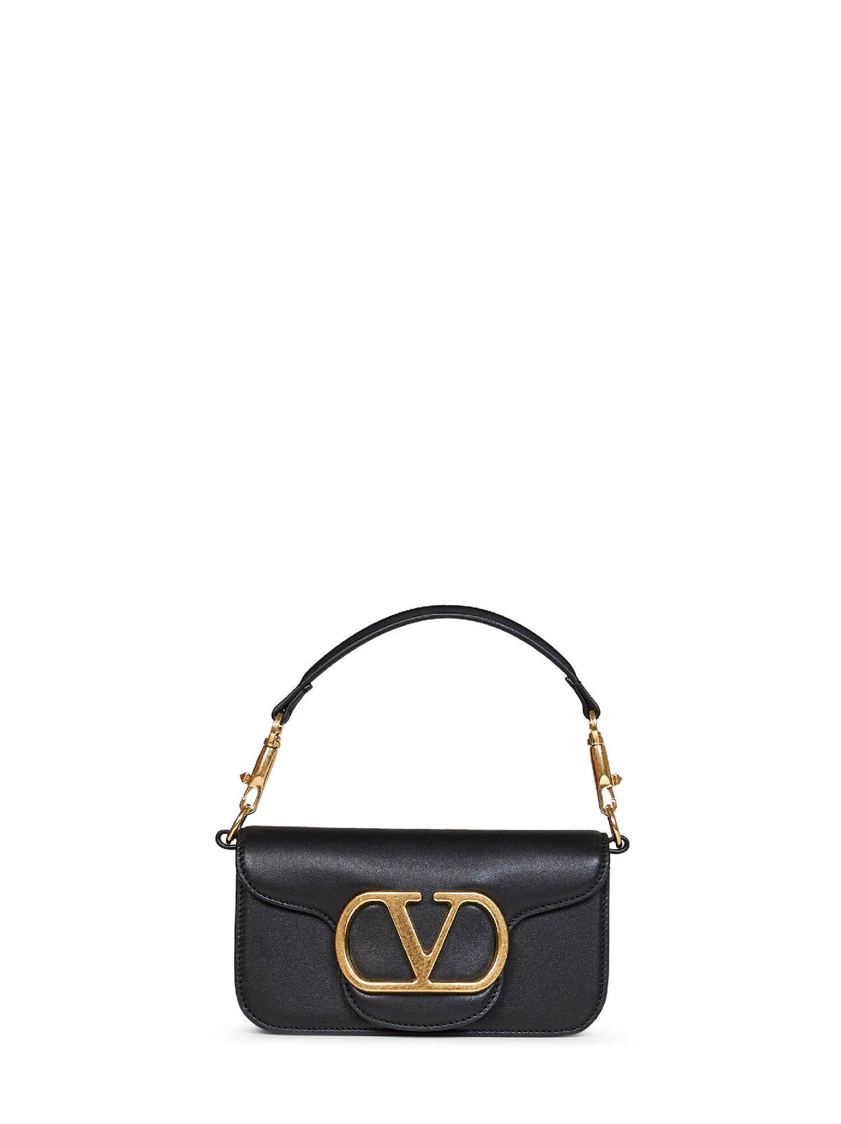 Valentino Garavani Women Black Valentino Garavani Locò Small Shoulder Bag VALENTINO GARAVANI