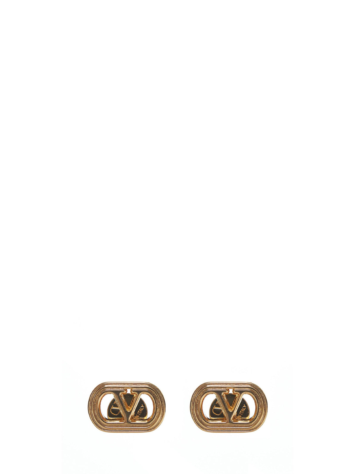 Valentino Garavani Women Gold Metal Ovalette Earrings VALENTINO GARAVANI