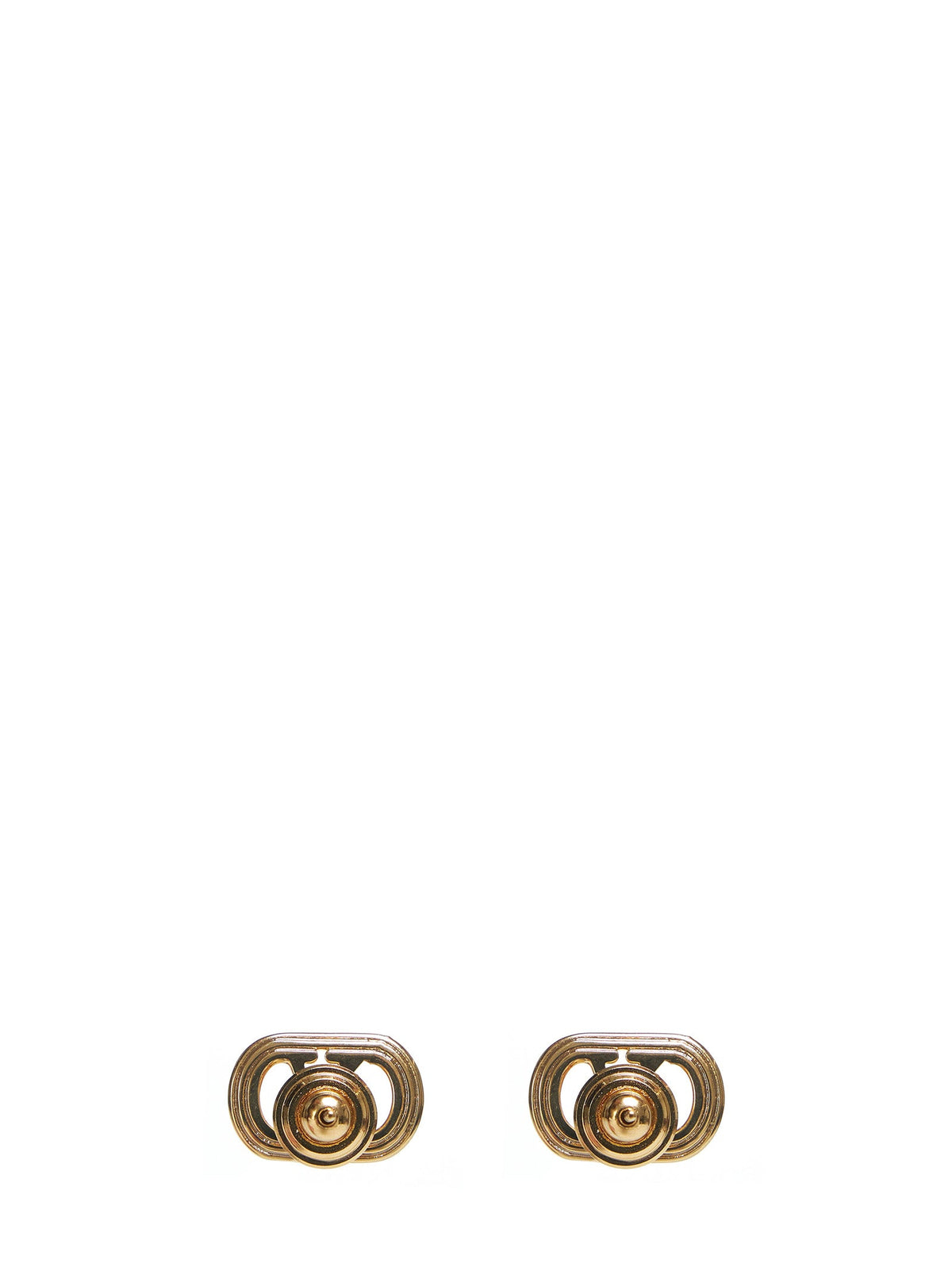 Valentino Garavani Women Gold Metal Ovalette Earrings VALENTINO GARAVANI