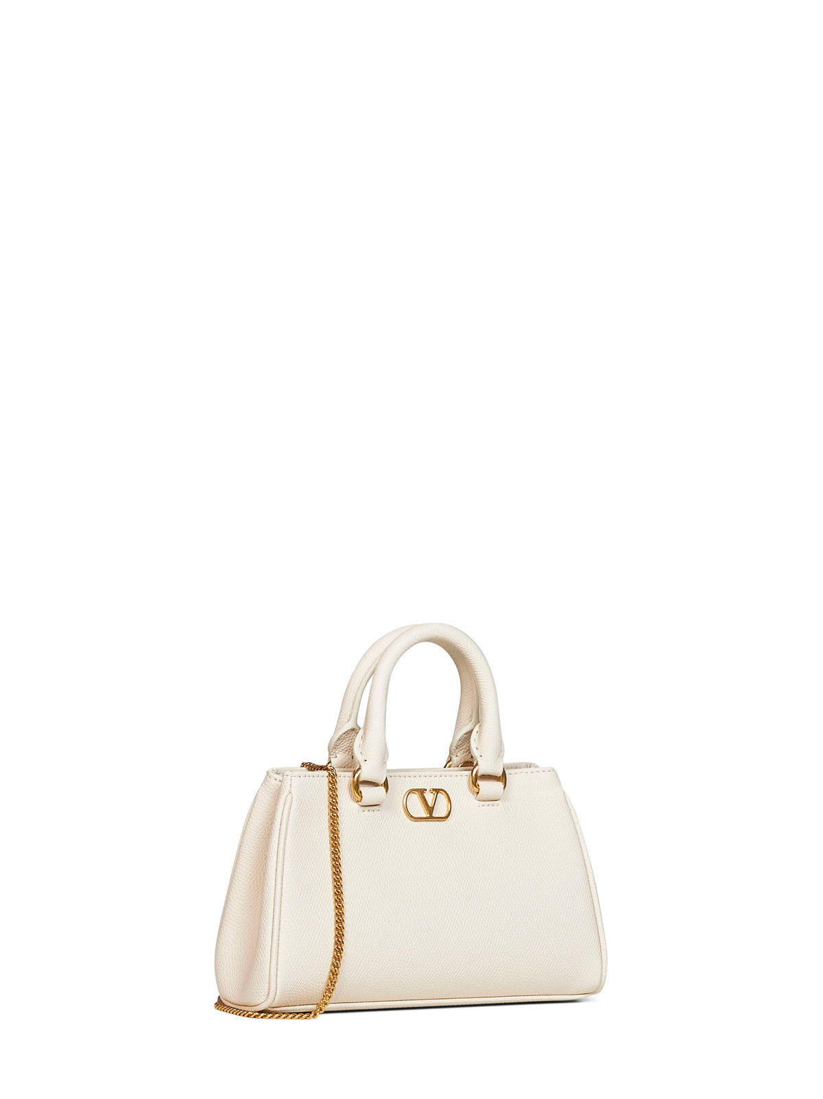 Valentino Garavani Women Light Ivory Vlogo Signature Mini Handbag VALENTINO GARAVANI