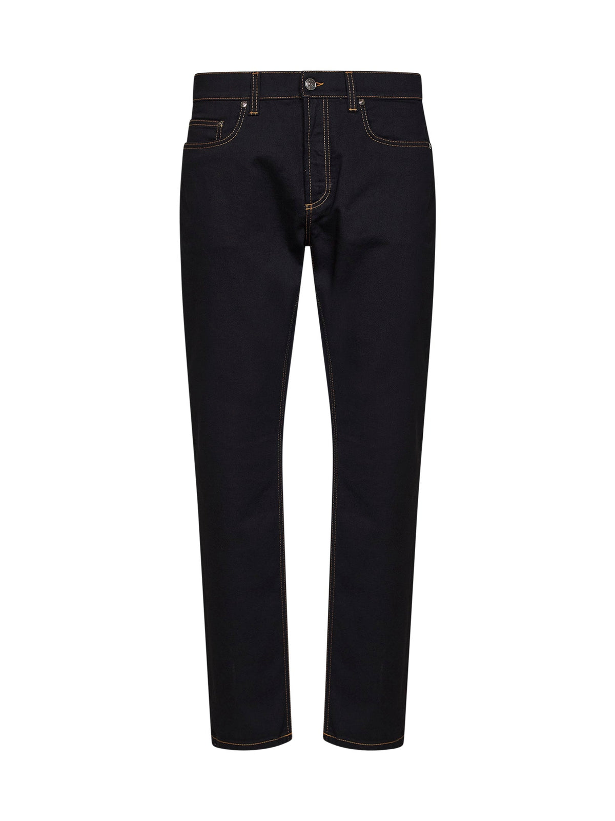 Versace Men Black Comfort Denim Tapered Jeans VERSACE