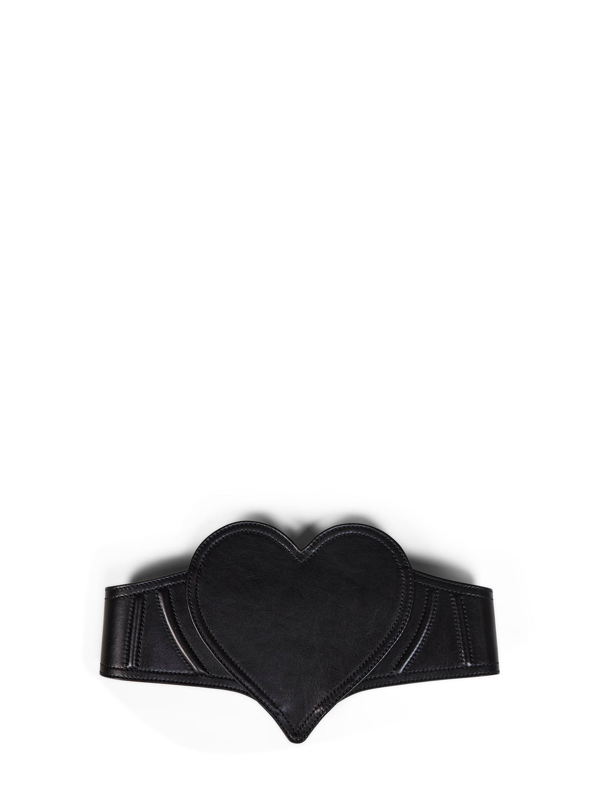 Vivienne Westwood Women Black Heart Leather Corset Belt<Br/> VIVIENNE WESTWOOD