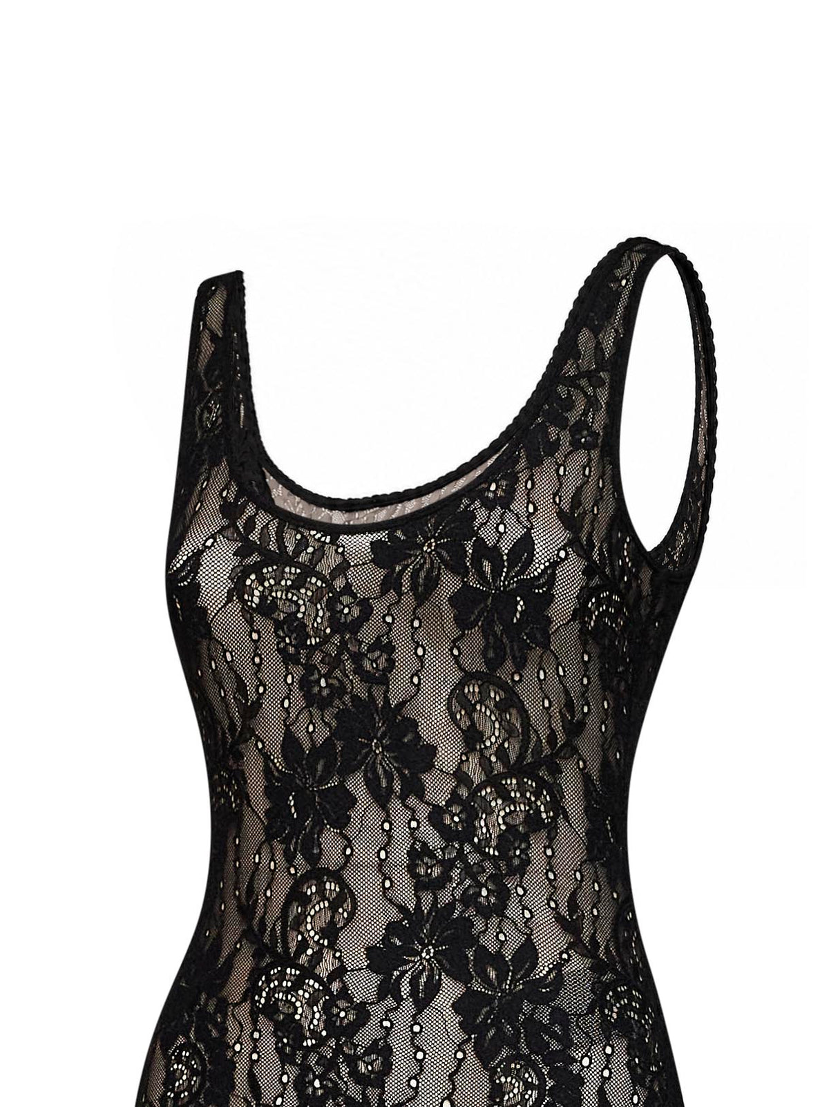 Zimmermann Women Black Stretch Lace Scoop Bodysuit ZIMMERMANN