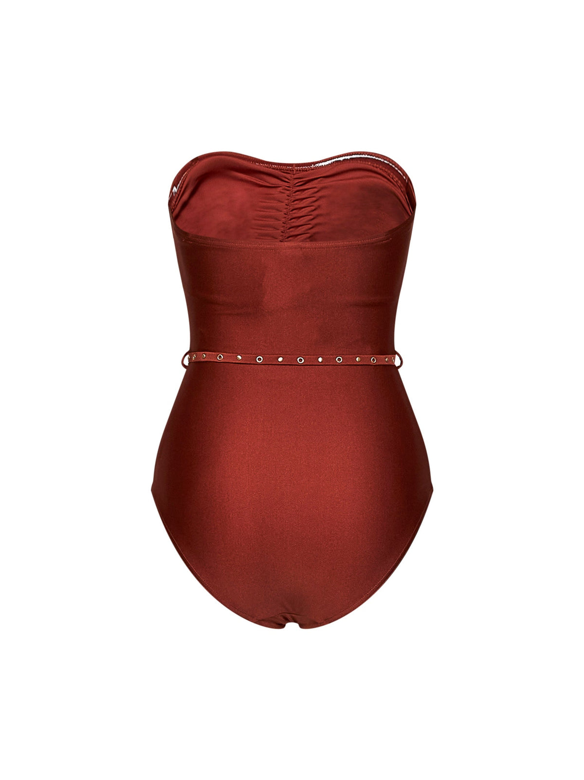Zimmermann Women Tan Lycra Indra One-Piece Swimsuit With Flower Detail ZIMMERMANN