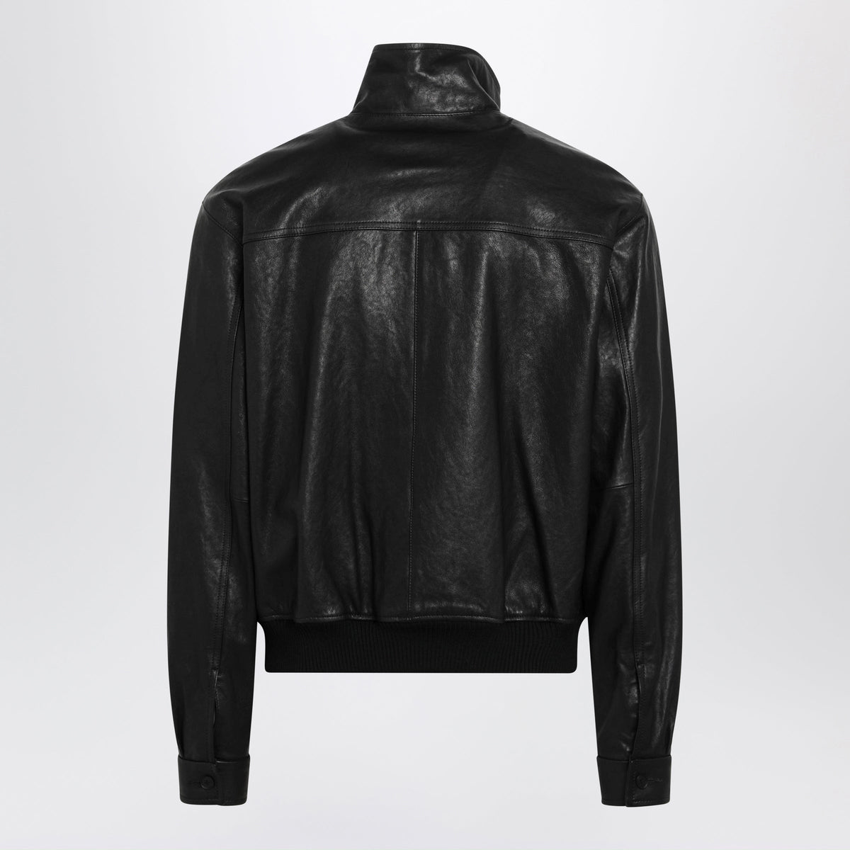 Auralee Black Textured Lambskin Blouson Men AURALEE