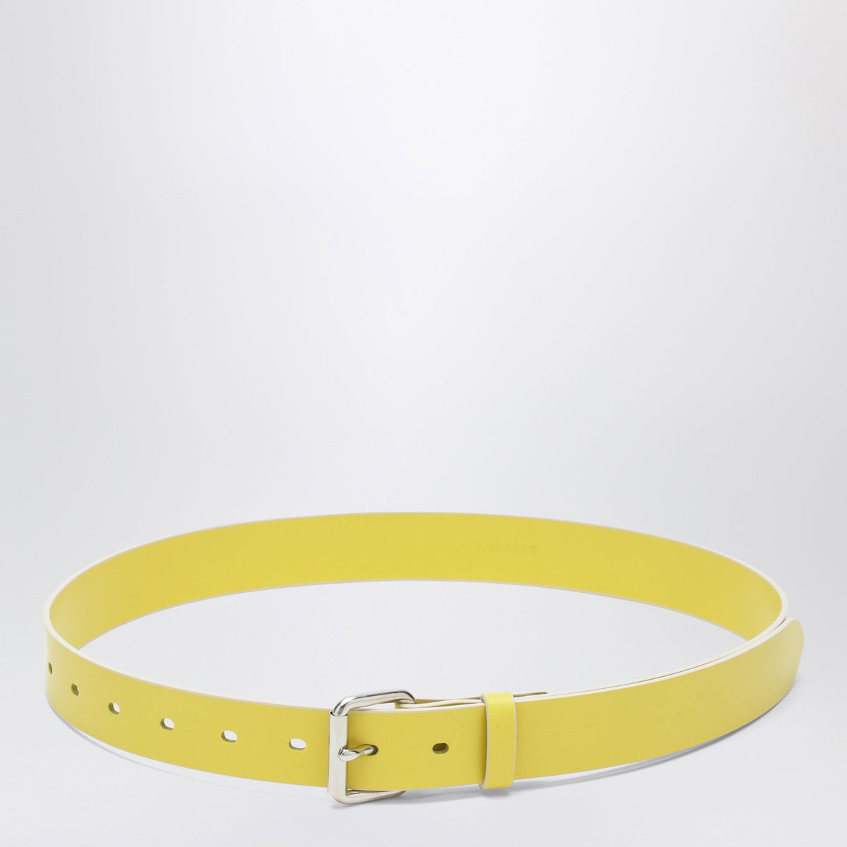 Auralee Yellow Belt In Shiny Cowhide Women AURALEE
