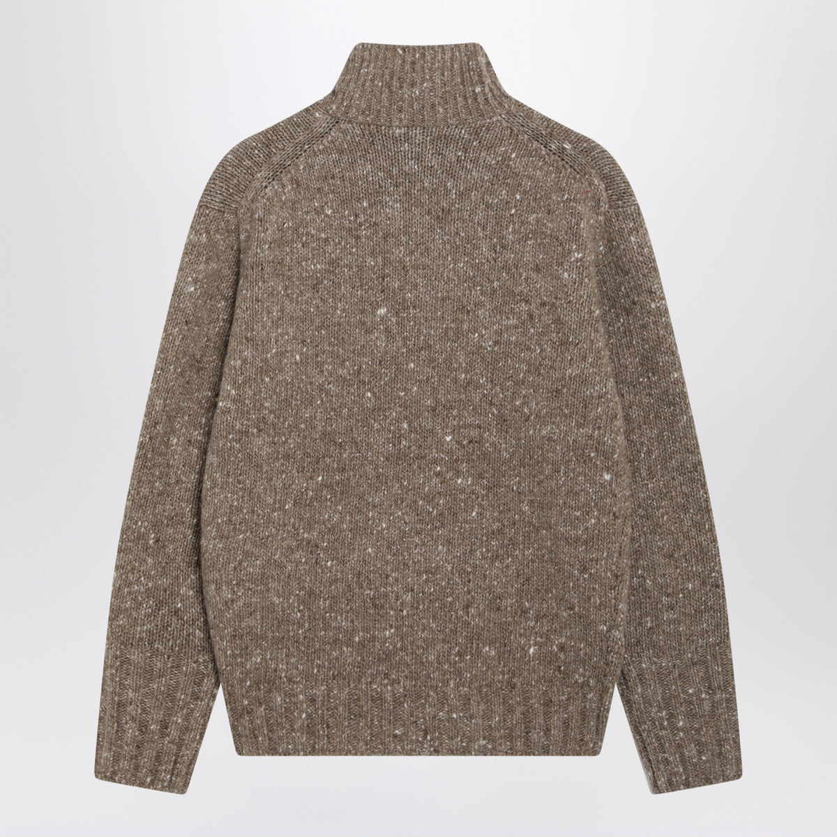 Auralee Brown Melange Sweater In Wool Men AURALEE