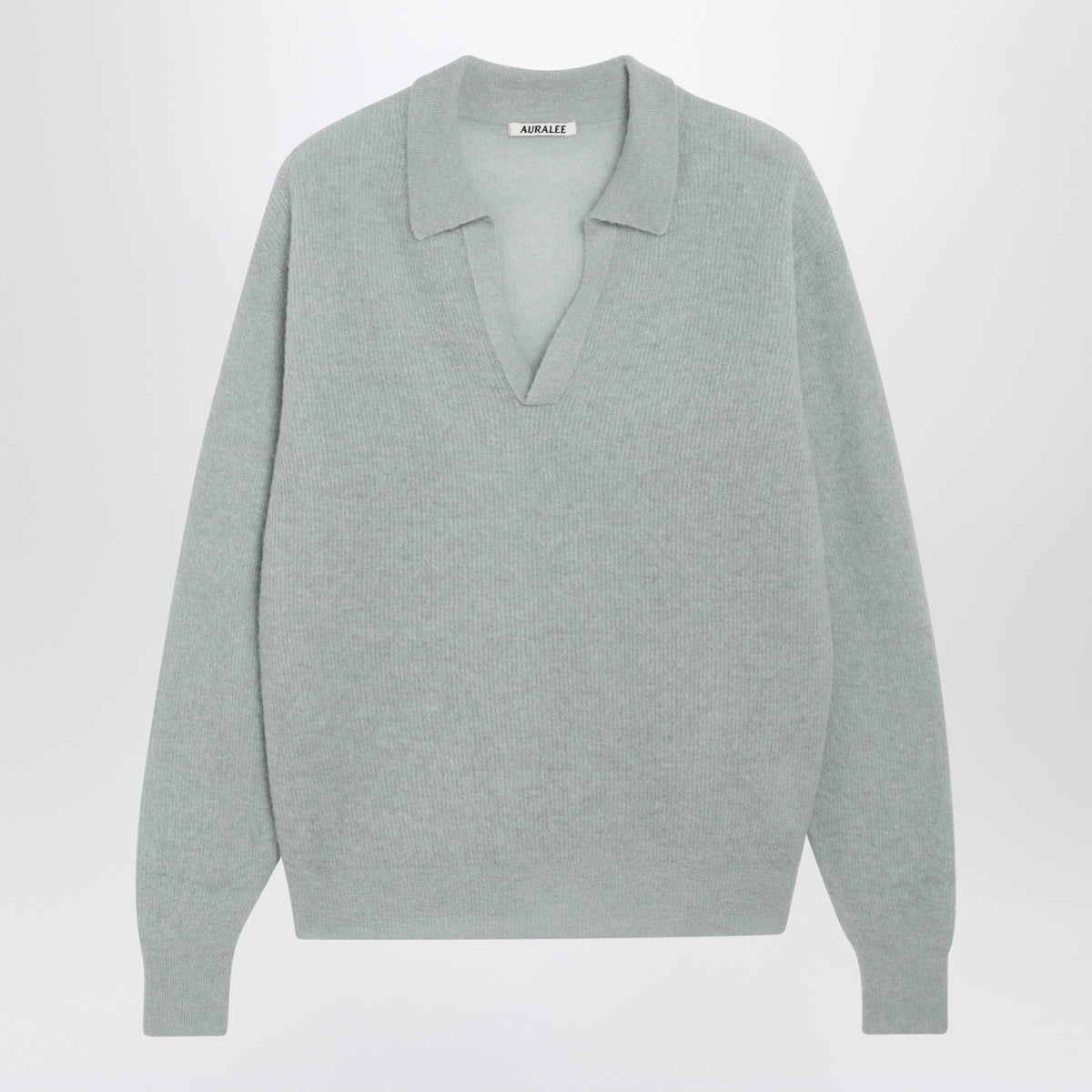 Auralee Mint Green Sweater In Alpaca Blend Men AURALEE