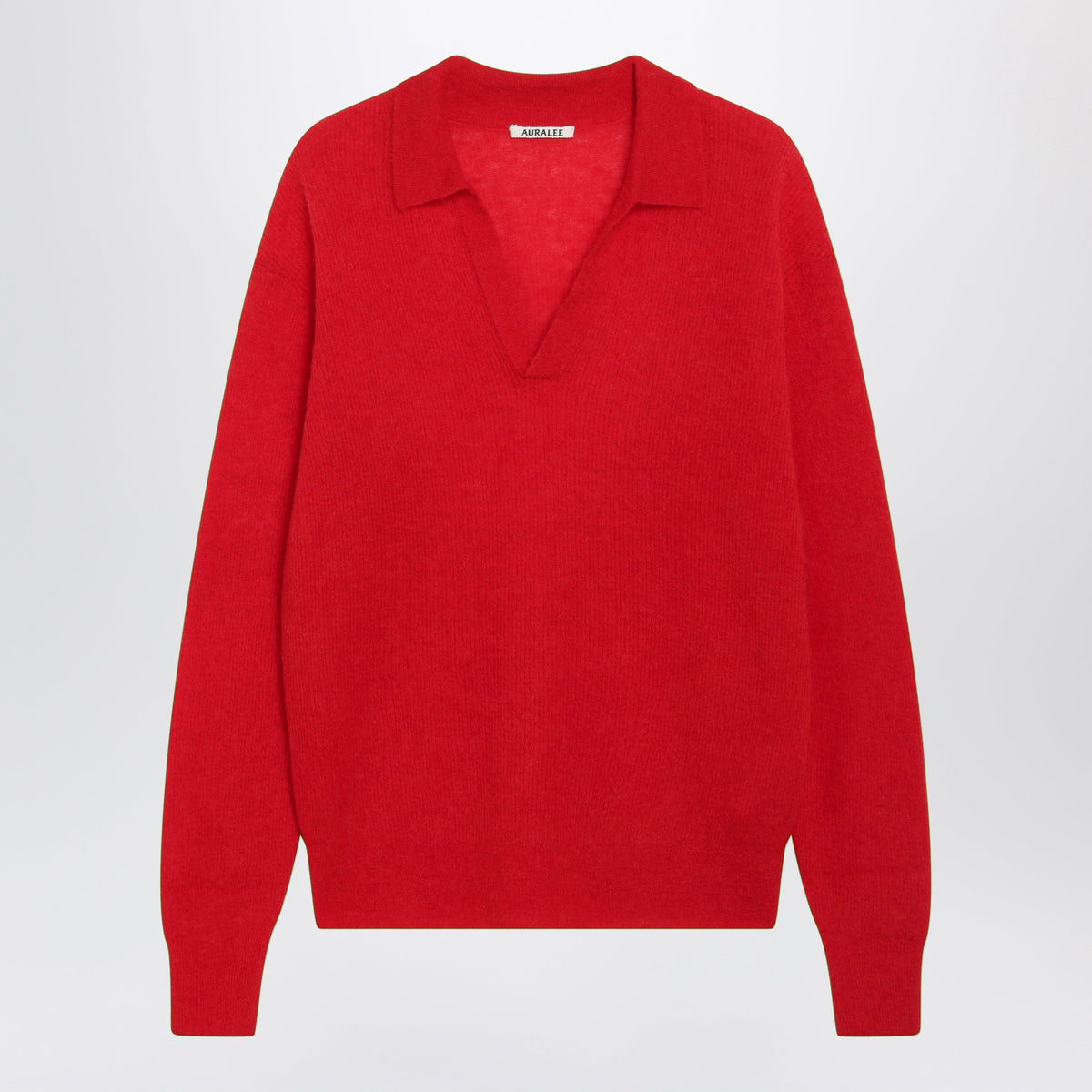 Auralee Red Sweater In Alpaca Blend Men AURALEE