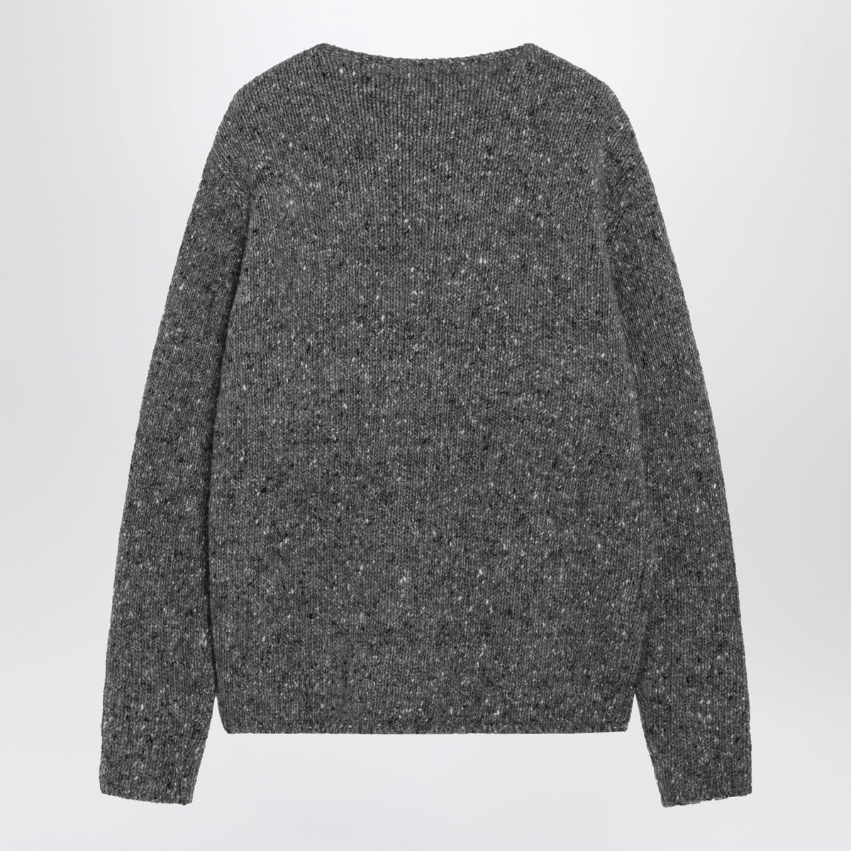 Auralee Charcoal Grey Wool Crew Neck Sweater Men AURALEE