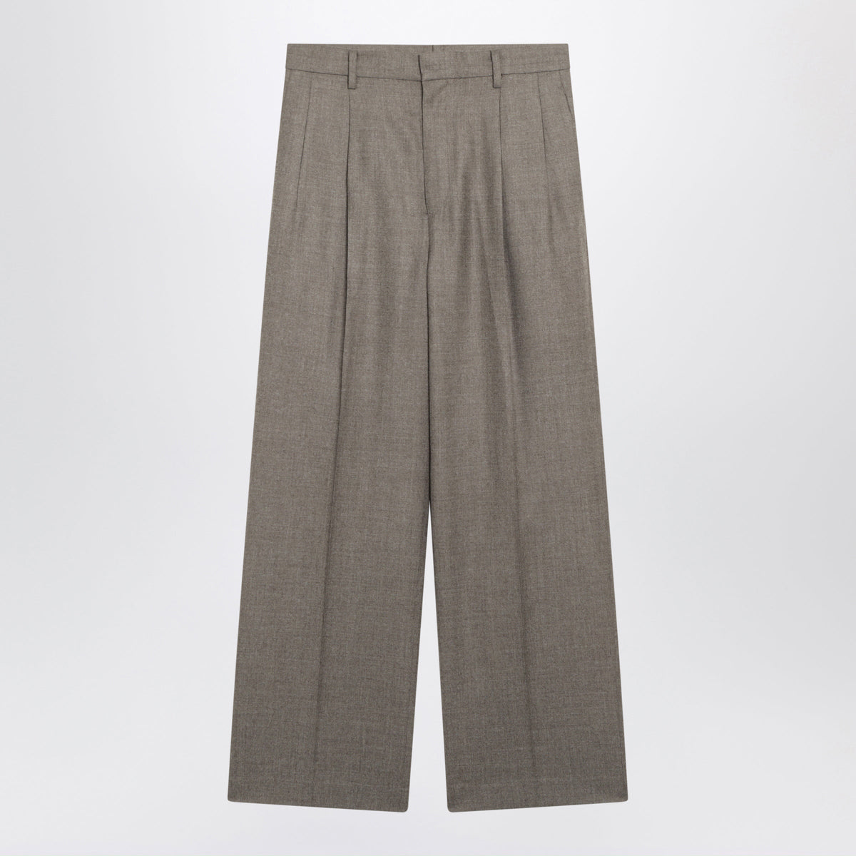Auralee Brown Trousers In Wool Women AURALEE