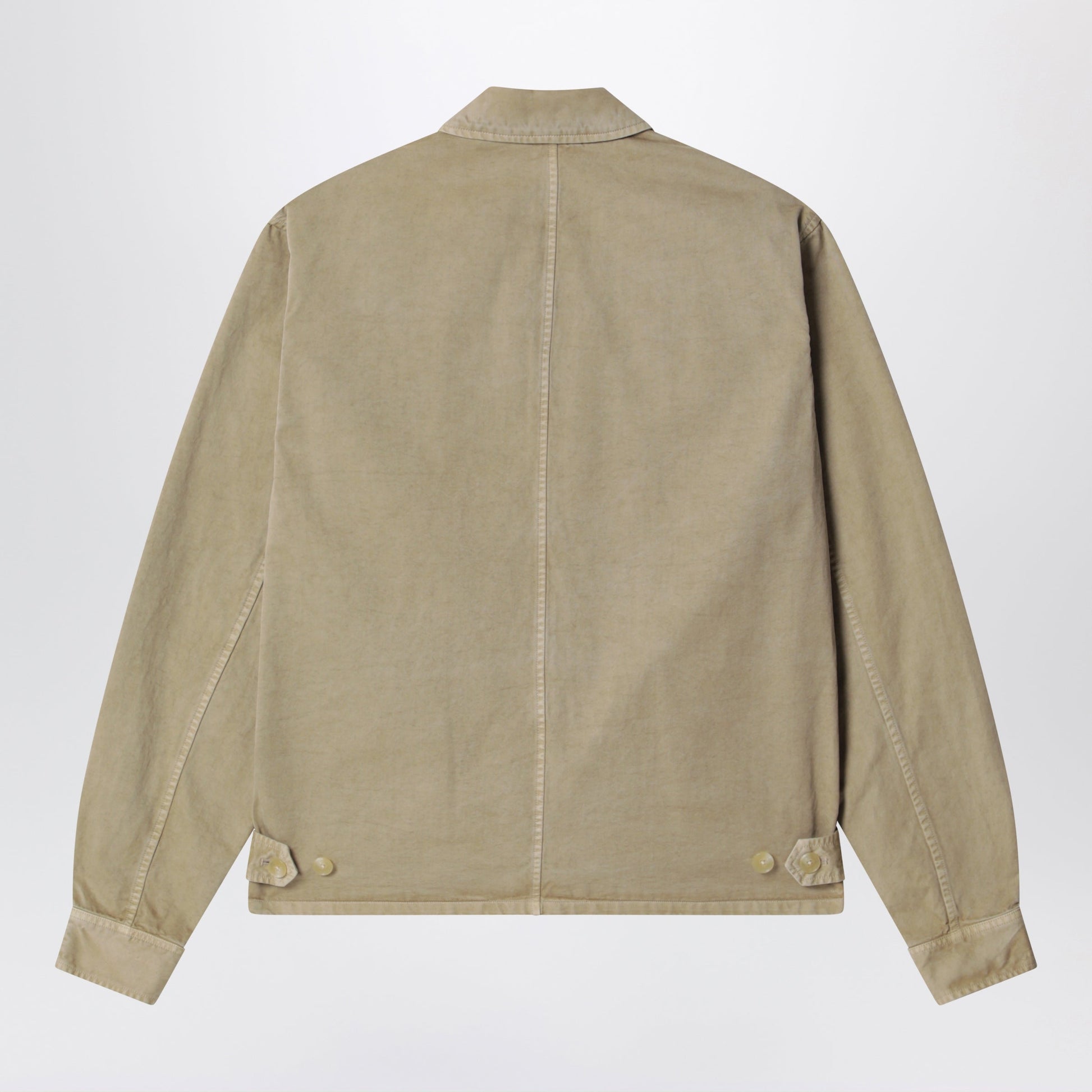 Auralee Garment-Dyed Finx Chino Blouse In Beige Cotton Men AURALEE