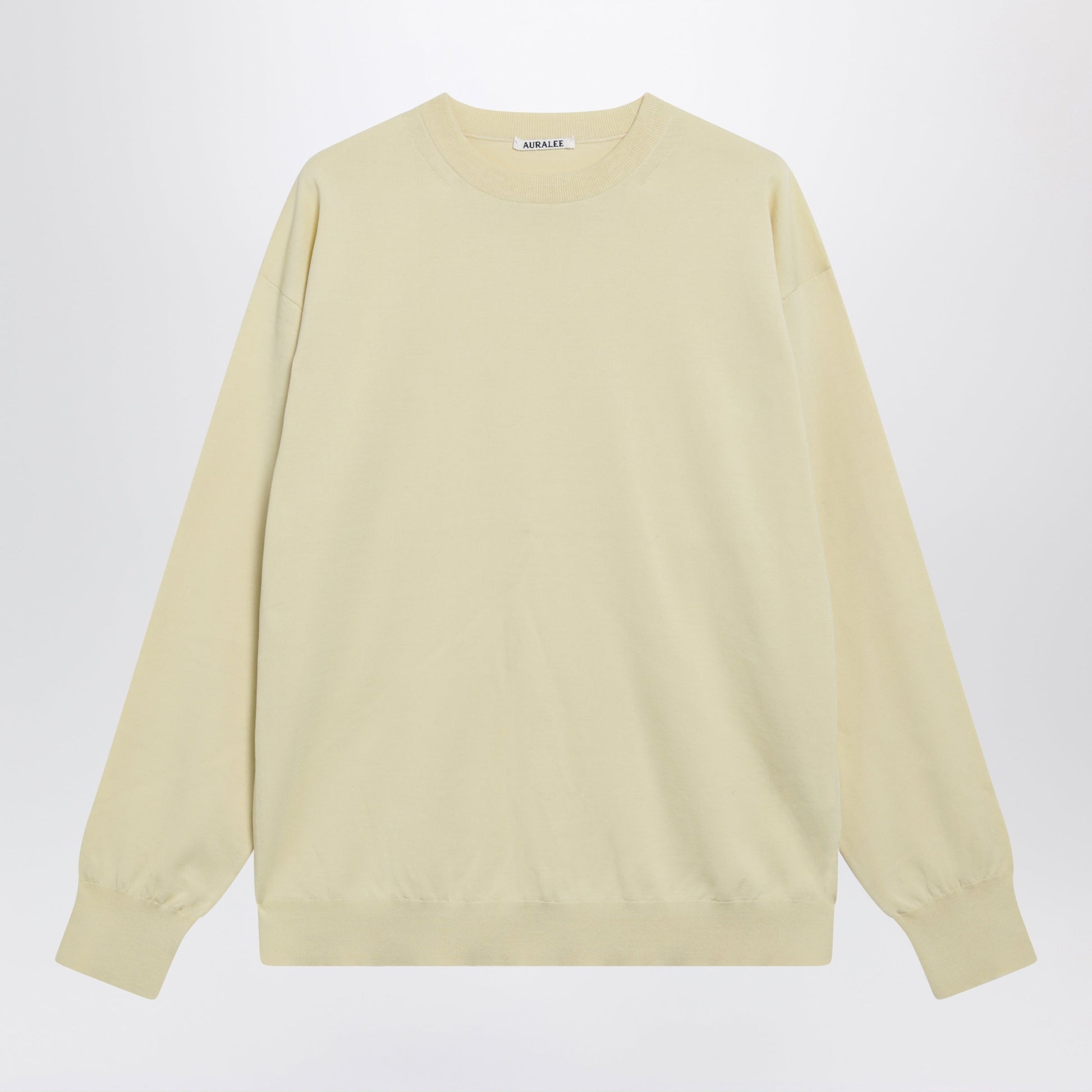 Auralee Yellow Cotton Sweater Men AURALEE