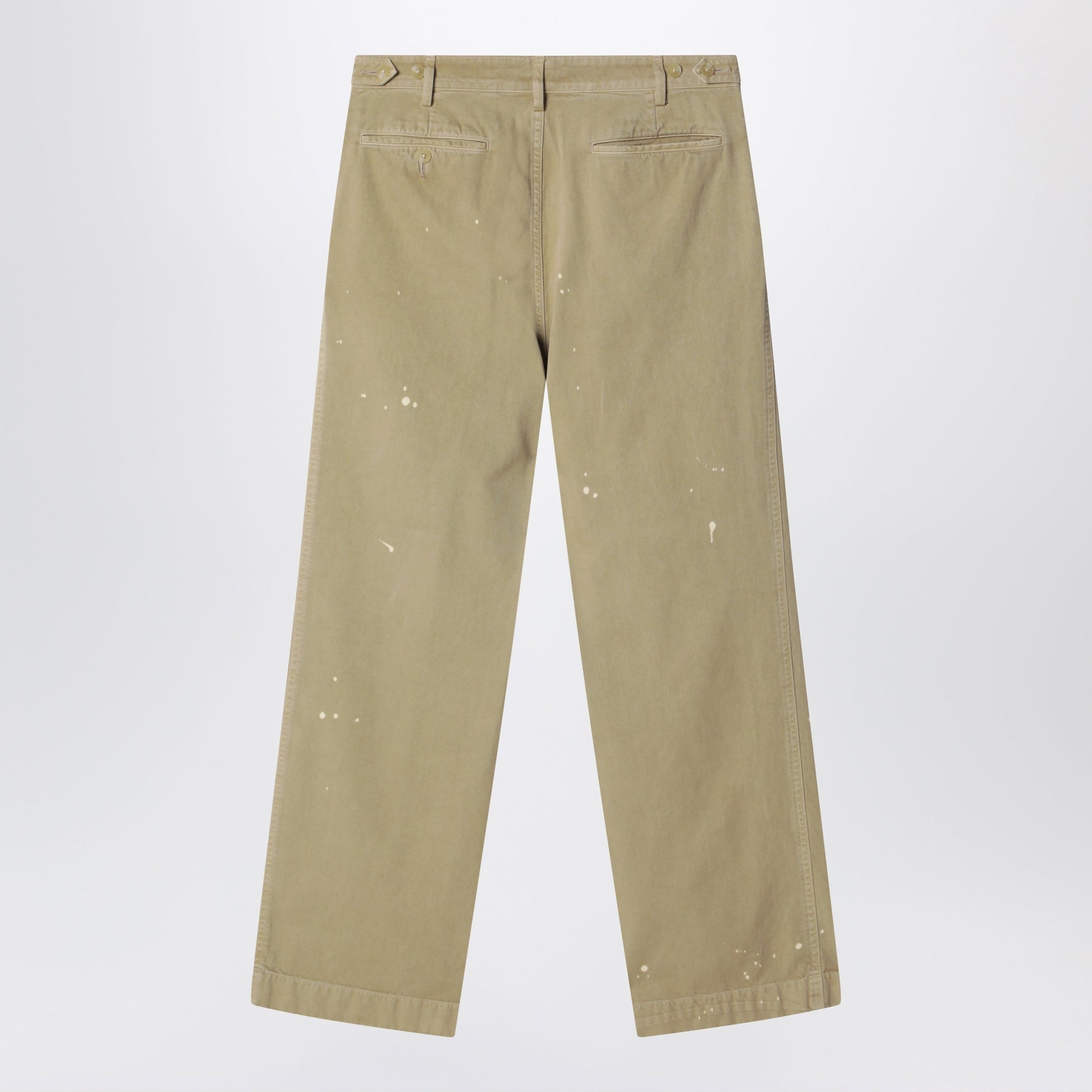 Auralee Beige Finx Cotton Chino Trousers Men AURALEE