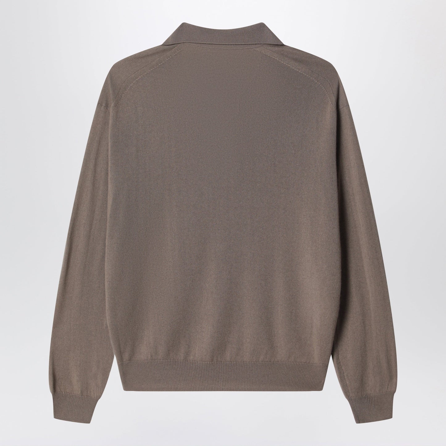 Auralee Khaki Brown Cashmere And Silk Skipper Polo Men AURALEE