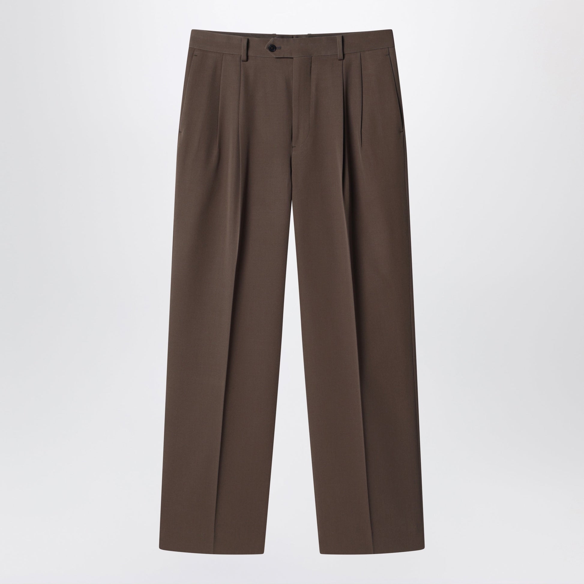 Auralee Double-Pleated Wool Gabardine Trousers Men AURALEE