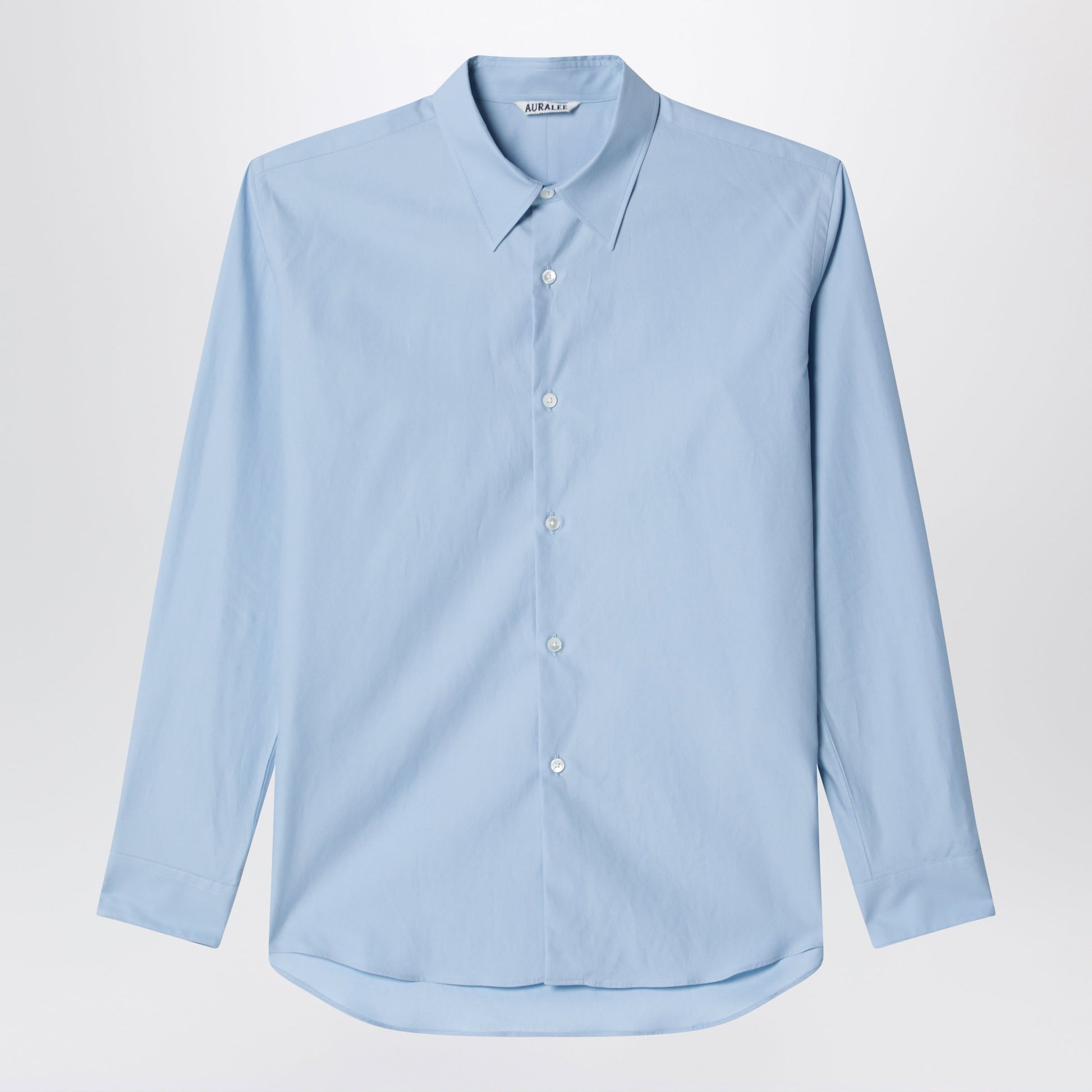 Auralee Light Blue Slim-Fit Cotton Twill Shirt Men AURALEE
