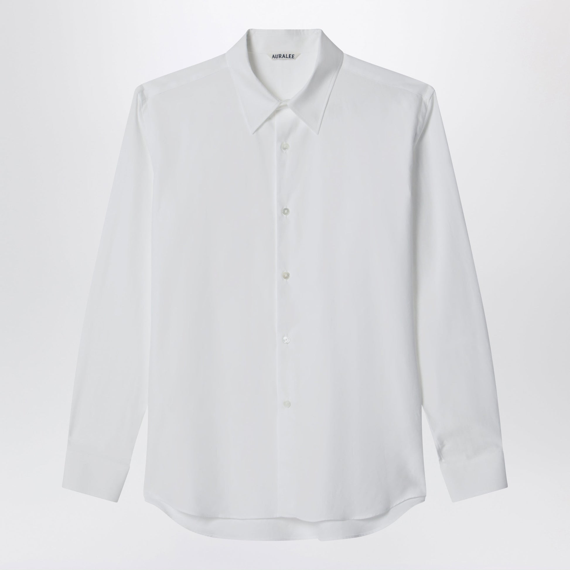 Auralee White Slim-Fit Cotton Twill Shirt Men AURALEE