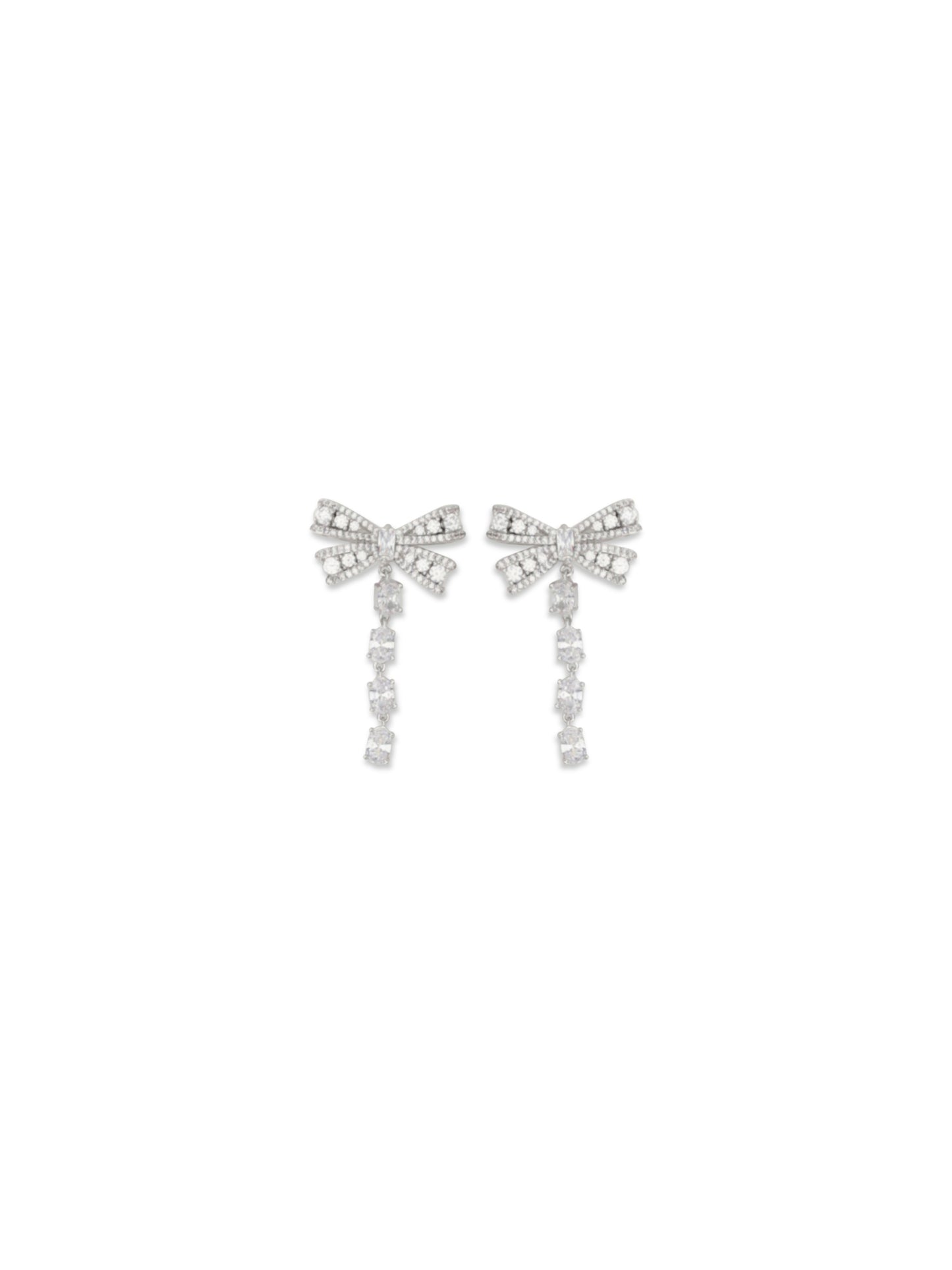 Self-Portrait Women Crystal Bow Drop Earrings SELF-PORTRAIT