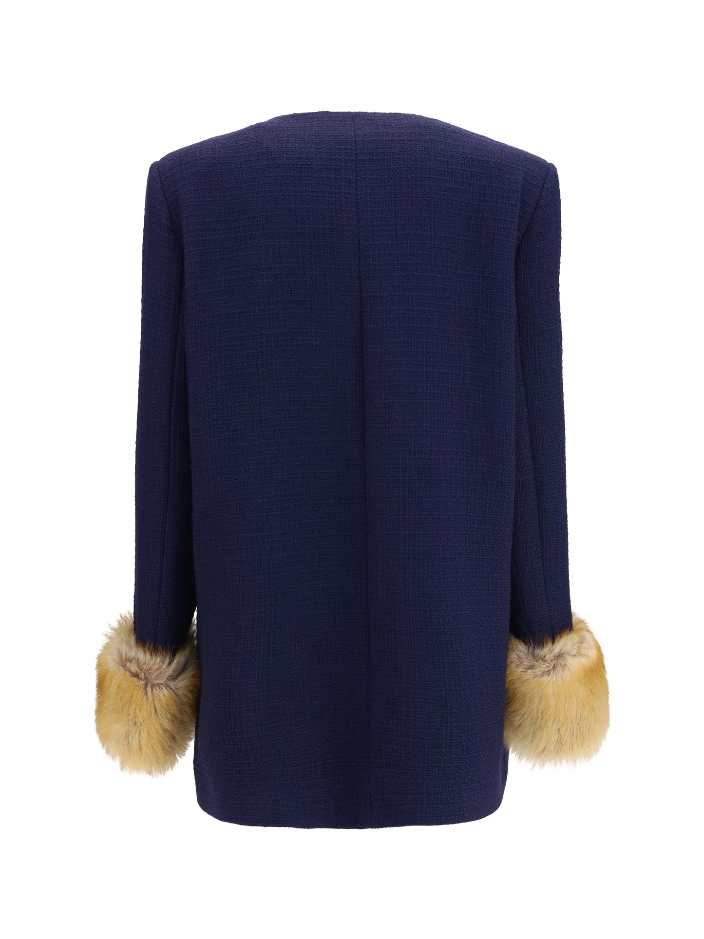 Valentino Women Wool Tweed Caban Coat VALENTINO