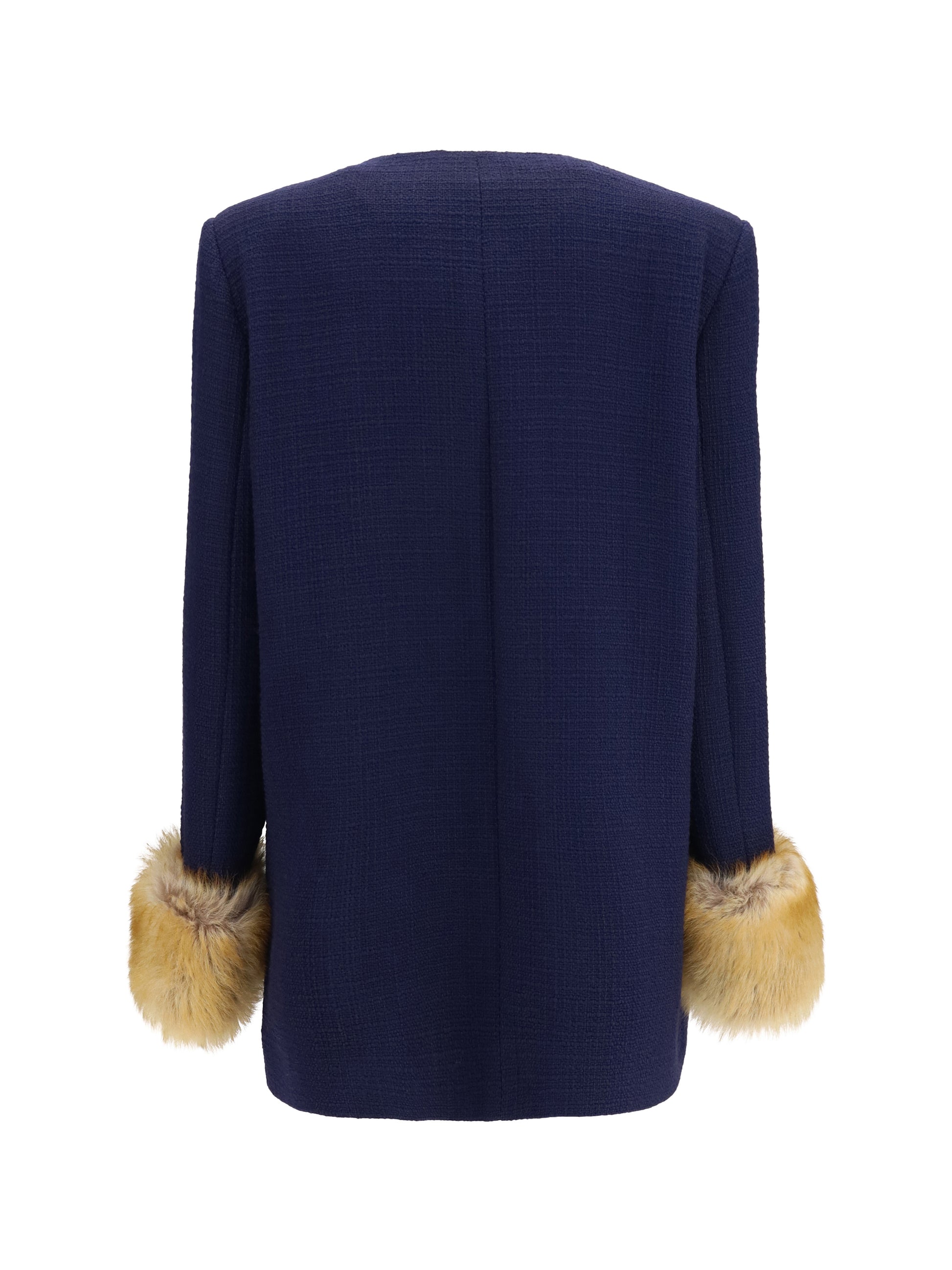 Valentino Women Wool Tweed Caban Coat VALENTINO