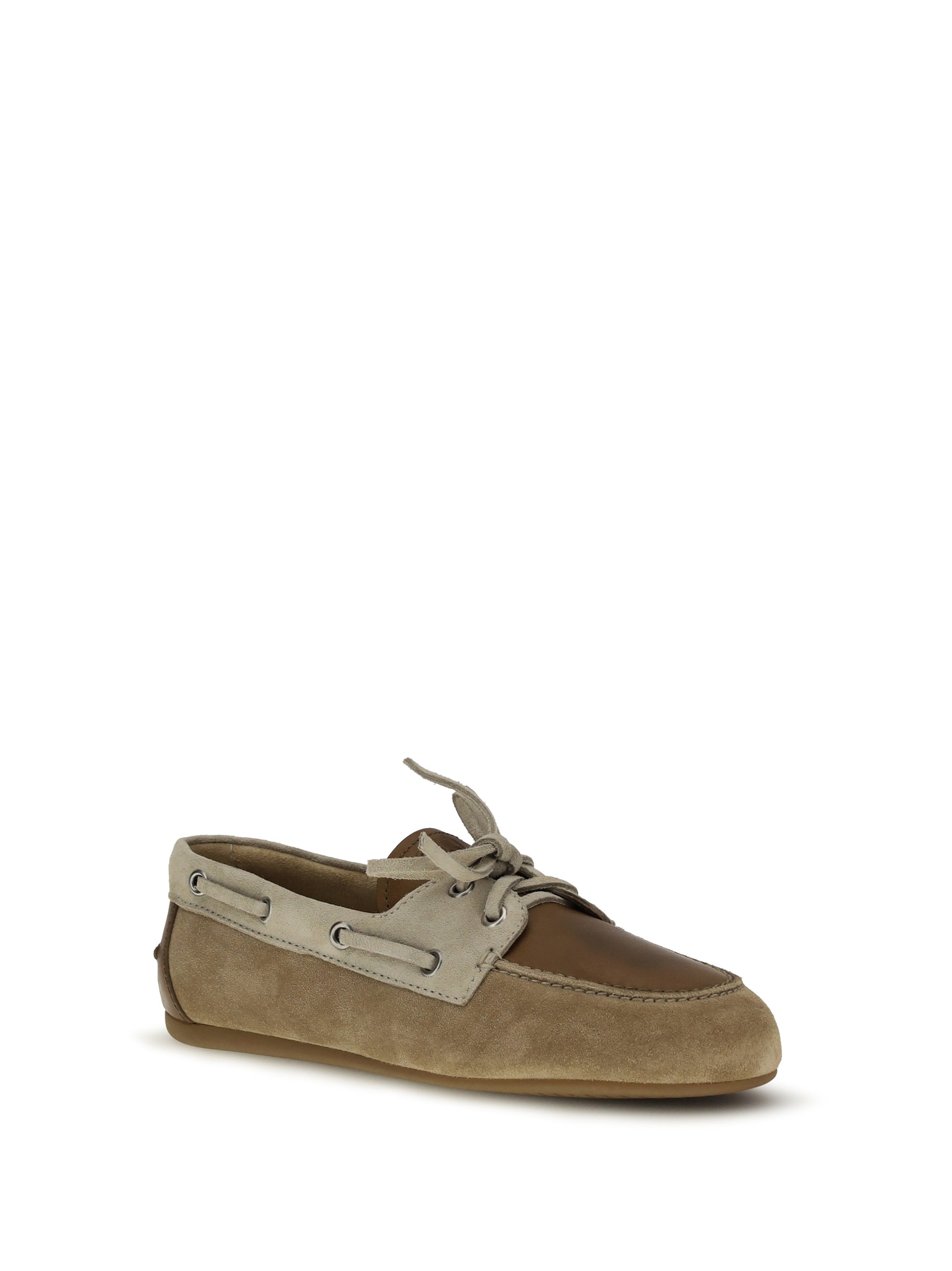 Miu Miu Women Leather And Suede Loafers MIU MIU