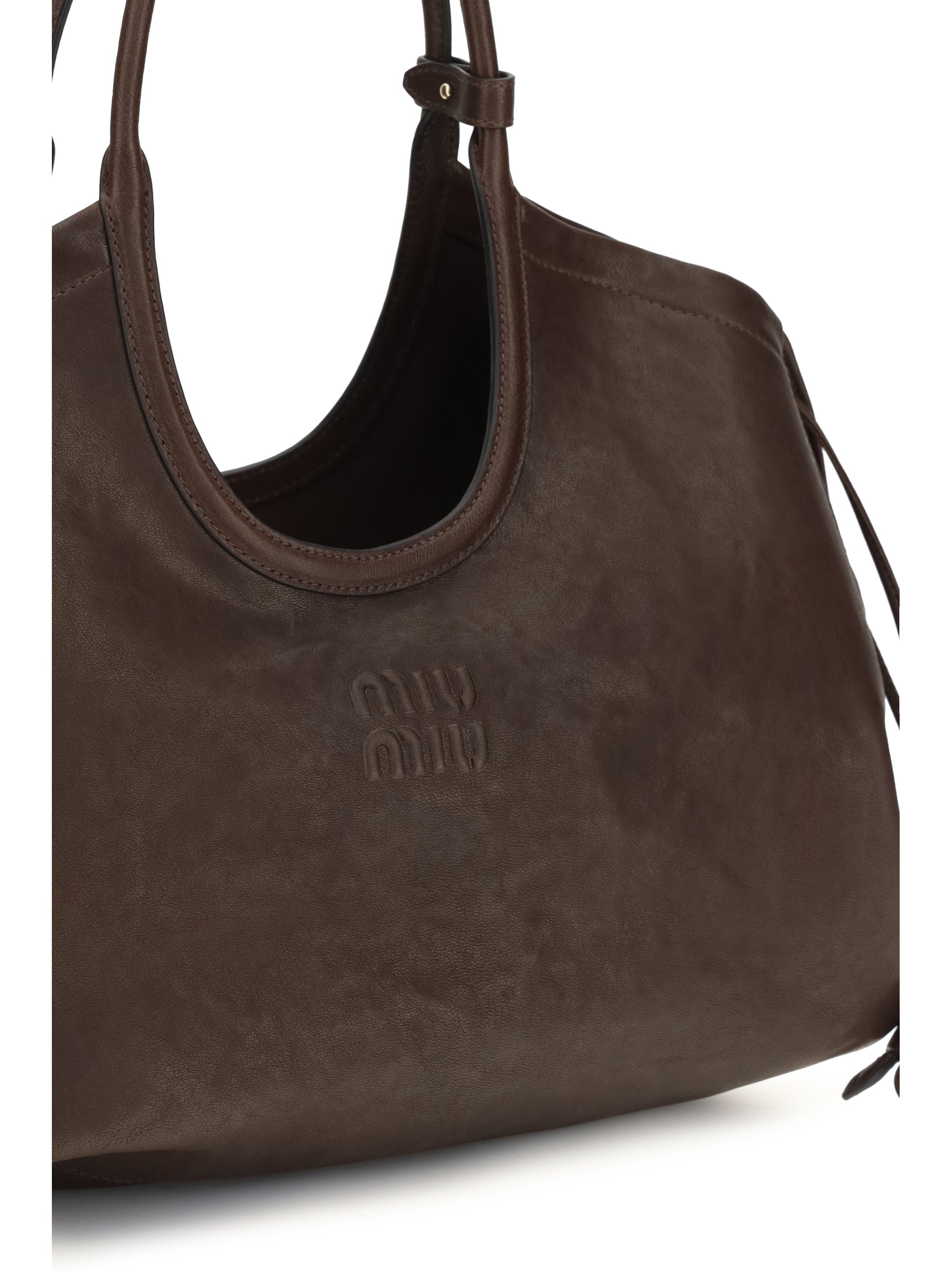 Miu Miu Women Ivy Nappa Shopping Bag MIU MIU