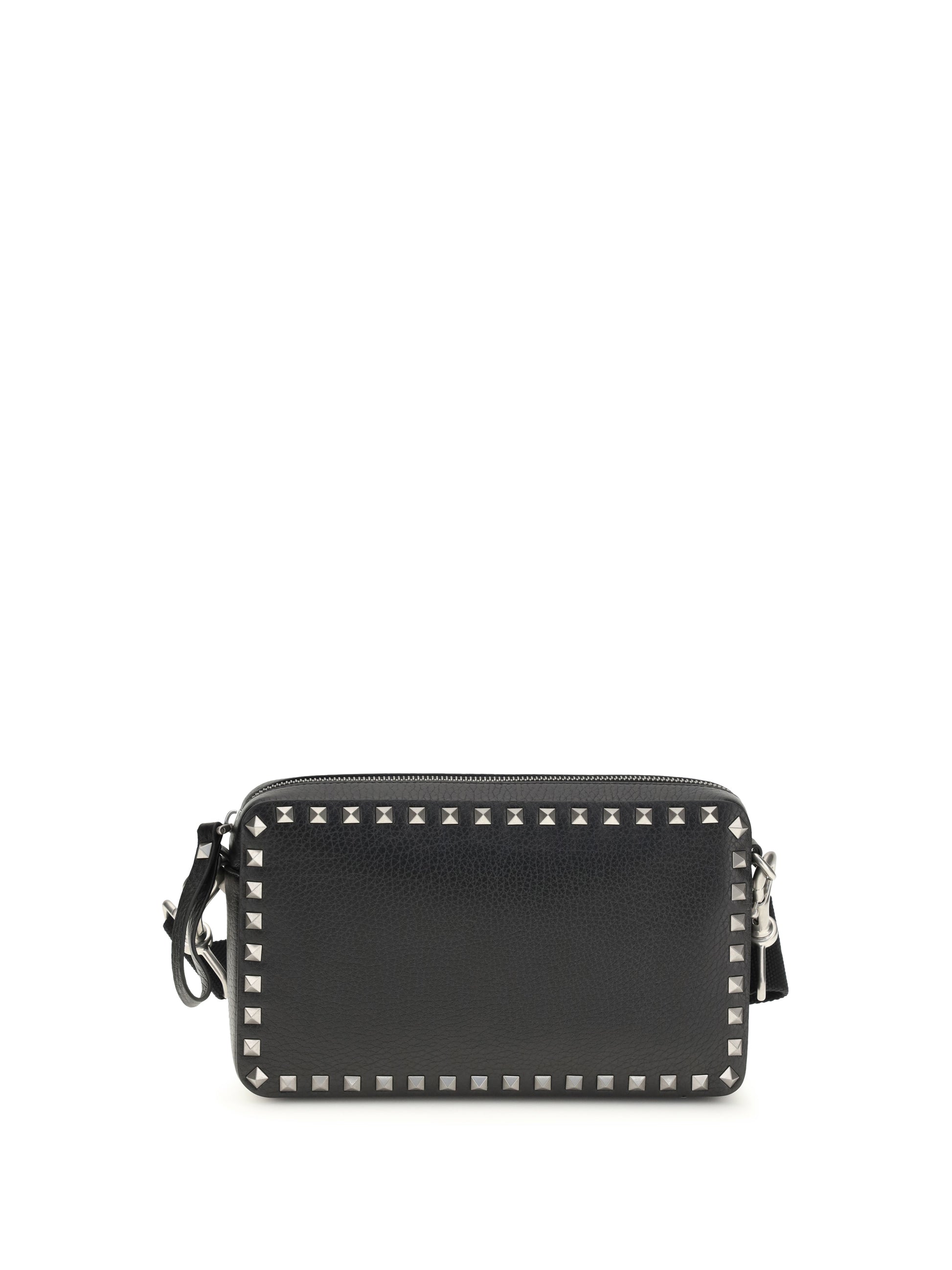 Valentino Garavani Men Rockstud Leather Shoulder Bag VALENTINO GARAVANI