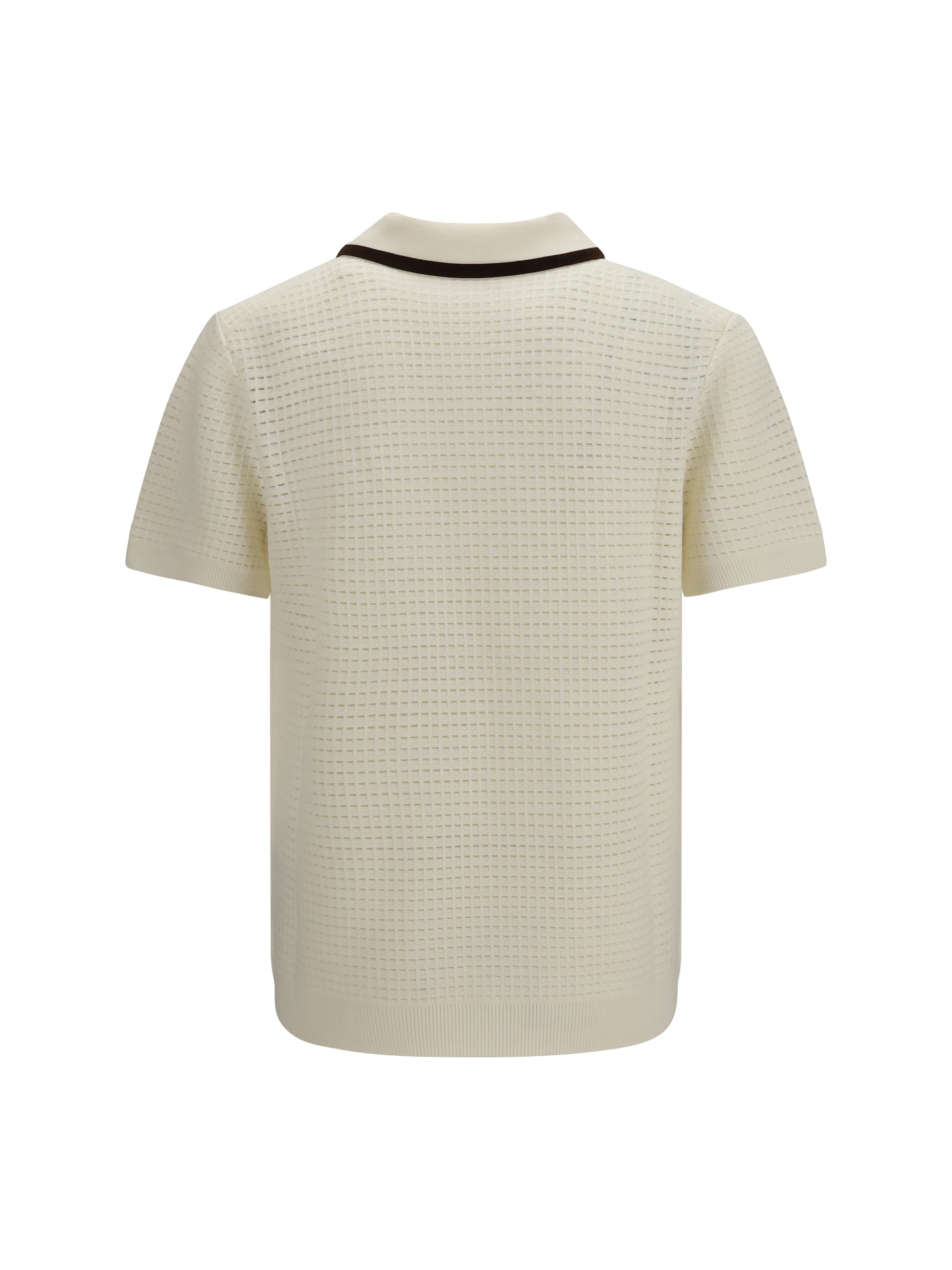 Casablanca Men Textured Terry Polo Shirt CASABLANCA