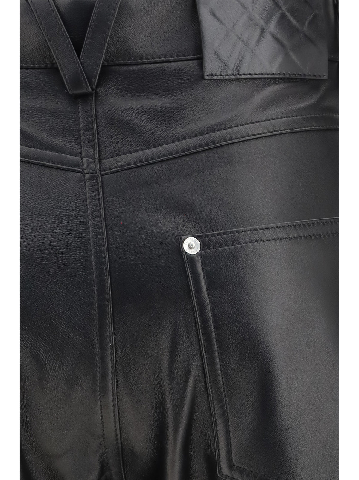 Bottega Veneta Women Glossy Leather Flared Pants BOTTEGA VENETA